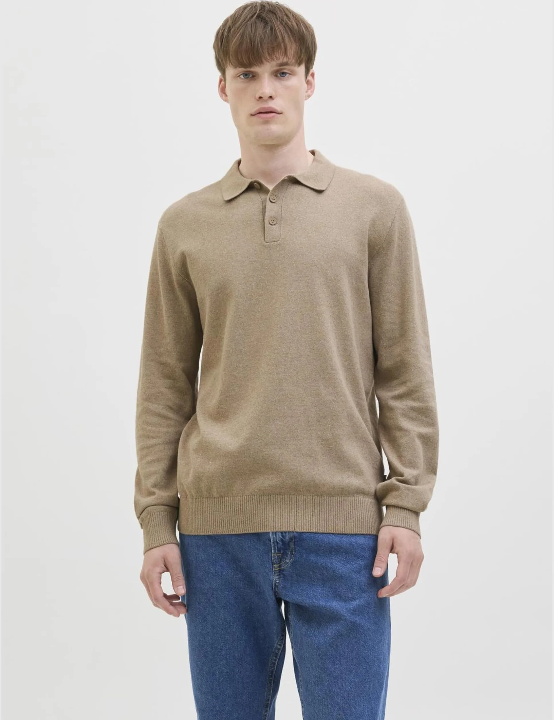 Jrebcallum Knit Polo Neck Ls M
