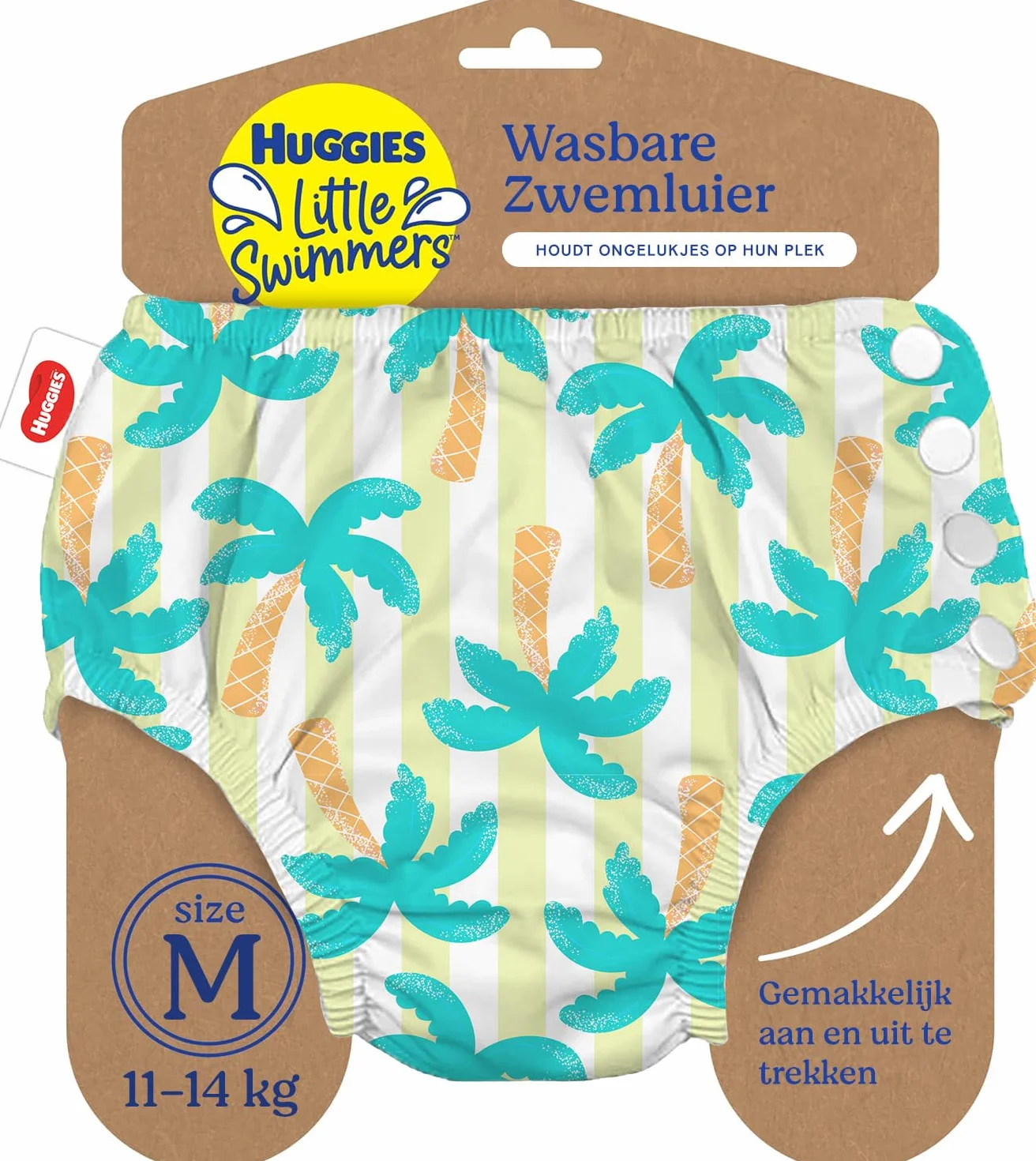 Huggies Little Swimmers, rozmiar 3-4 (7-15 kg), 1 pieluszka wielokrotnego użytku z tropikalnym wzorem