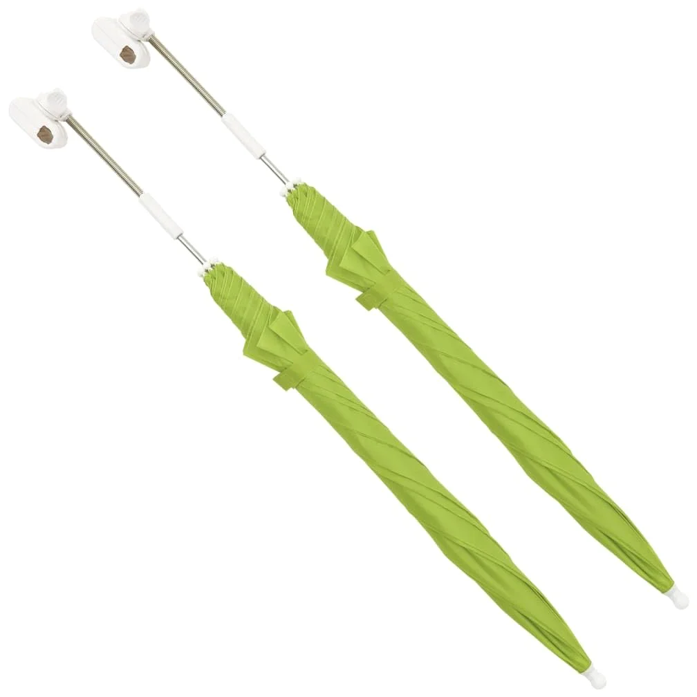 Parasole na krzesło kempingowe 2 szt. zielone 105 cm