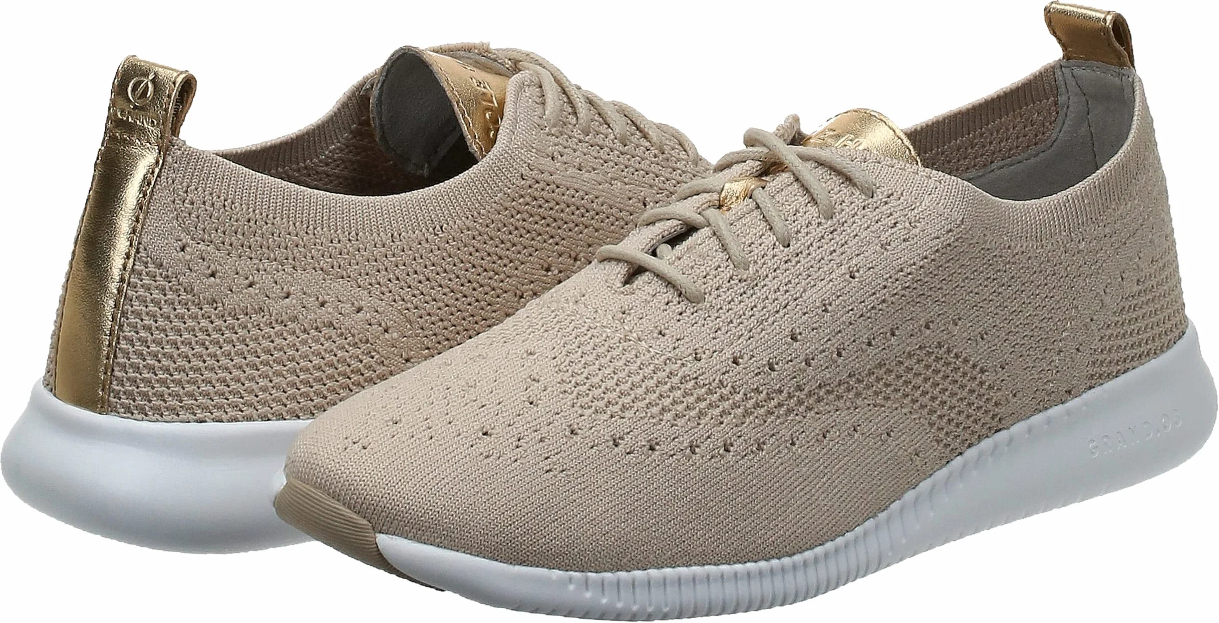 Cole Haan 2. Zerogrand Stitchlite Oxford, Wygląd dzianiny Rye biały, 39 EU