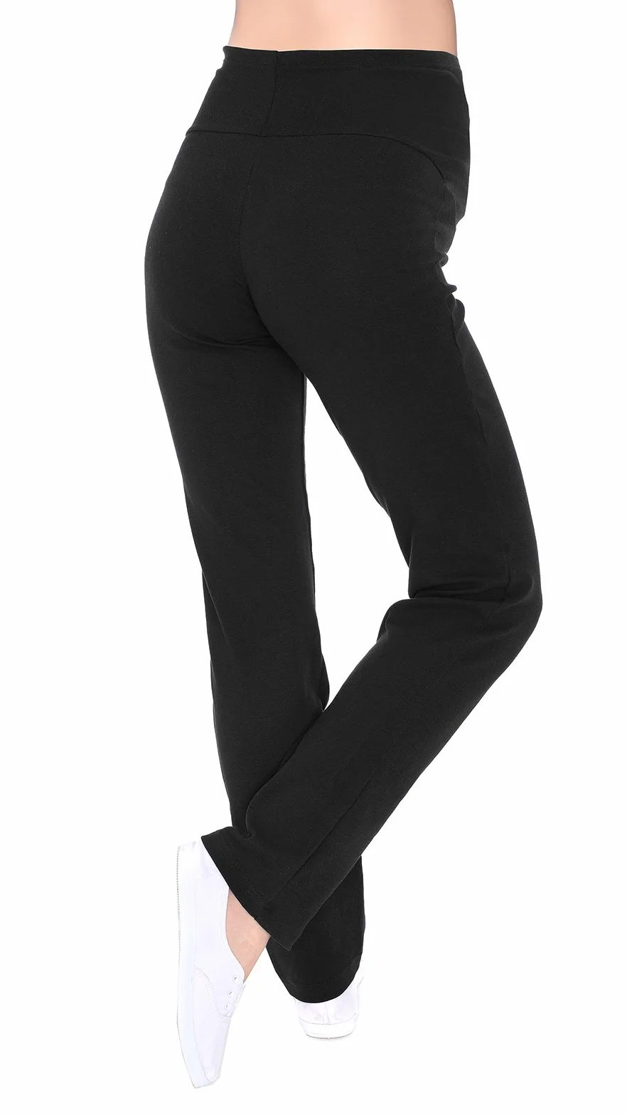 MijaCulture Spodnie ciążowe/spodnie do jogi z dodatkowym panelem na brzuch/moda ciążowa 3010