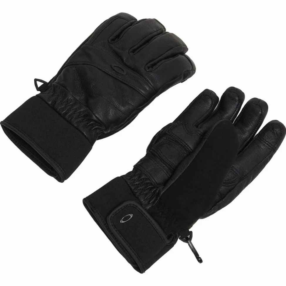 Oakley Damskie skórzane rękawiczki Peak, Blackout, XS