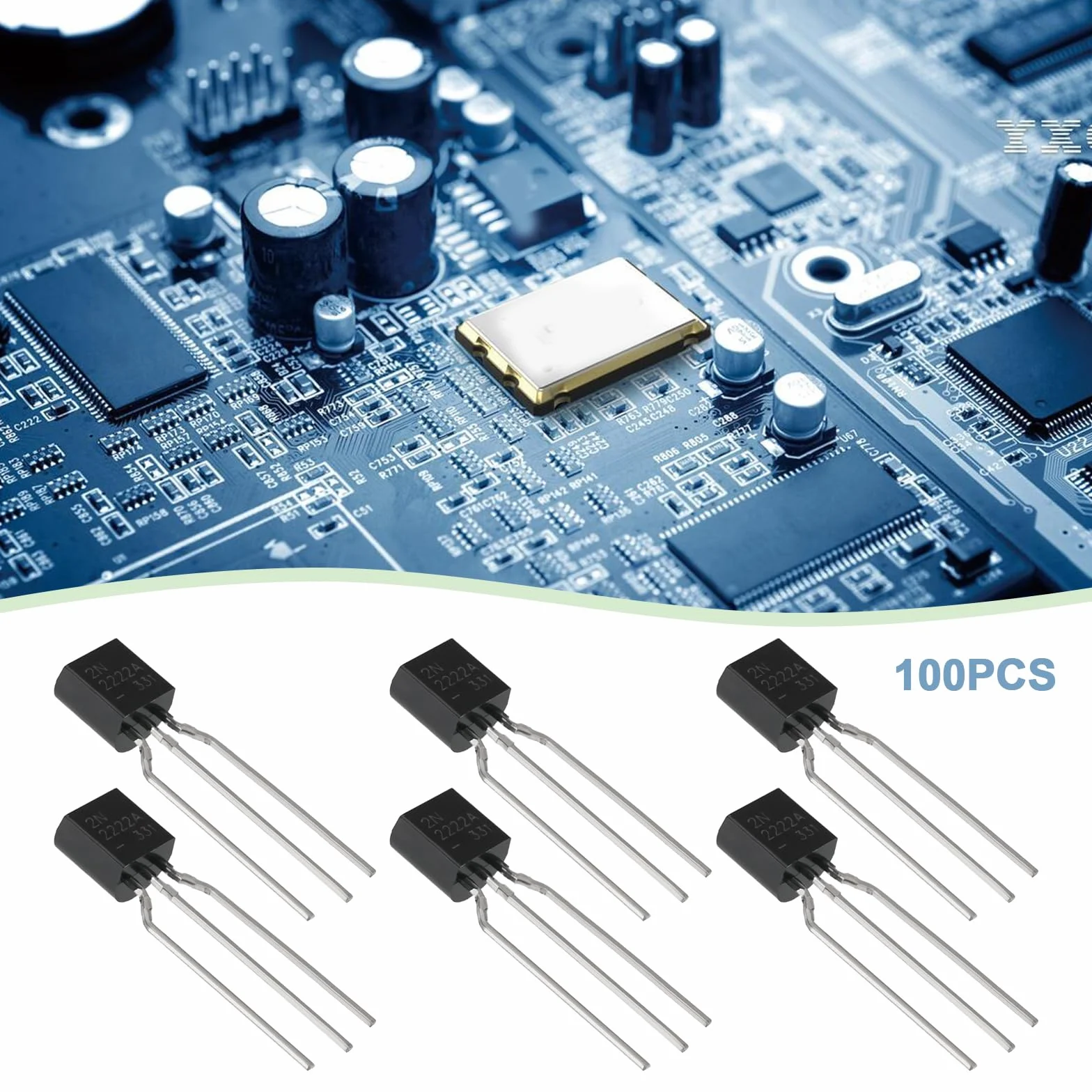 The Lord of the Tools Tranzystor mocy NPN 2N2222A 2N2222 40 V 0,6 A 0,625 W TO92 kompatybilny z Arduinos kompatybilny z R-aspberry Pi czarny