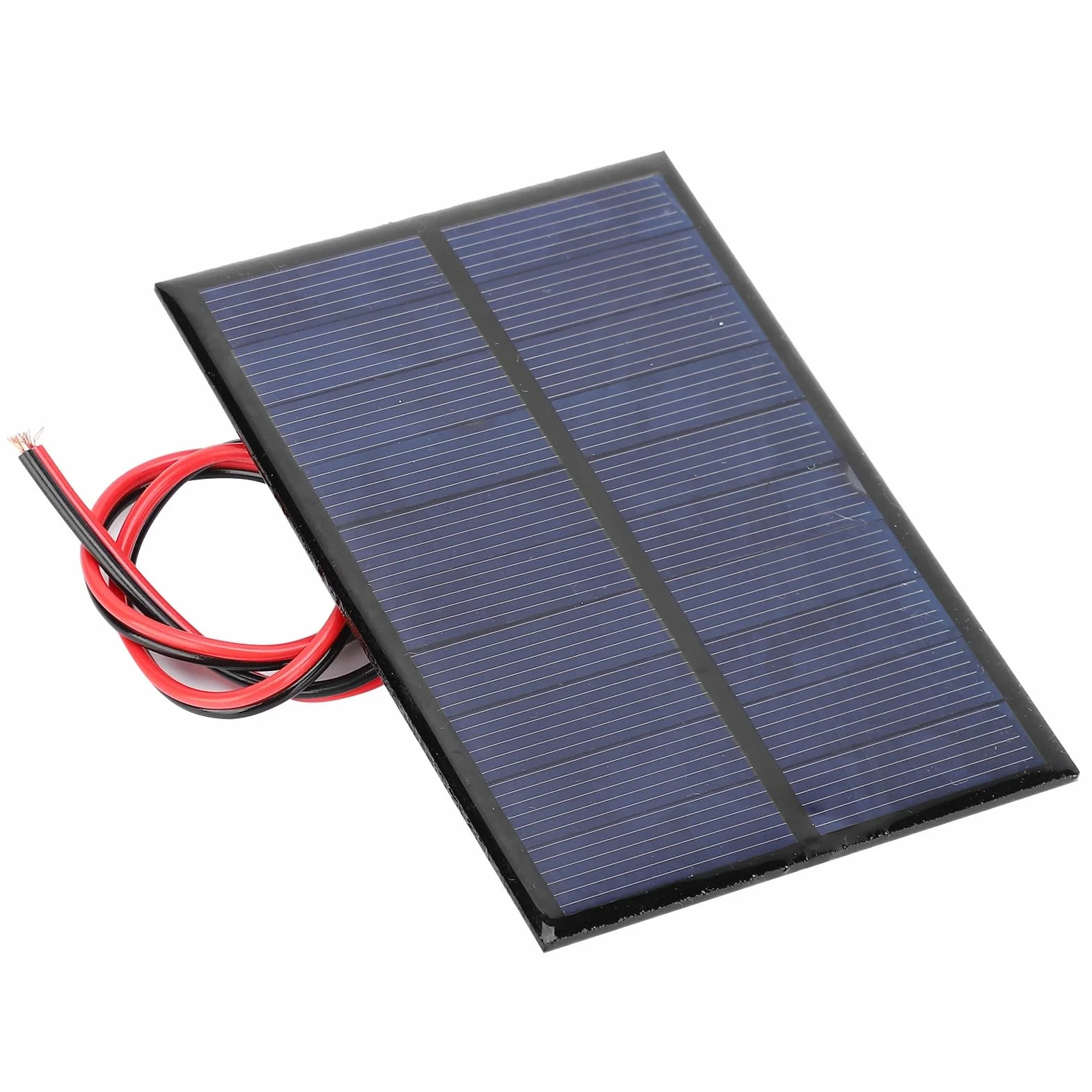 Mini Panel Słoneczny, 3 Sztuki Polysilicon 5V 1W 200mA 2mm Epoksydowy Panel Słoneczny 100x70+30cm Czerwona i Czarna Linia do Energii Słonecznej, DIY Home, Science Projects Toys