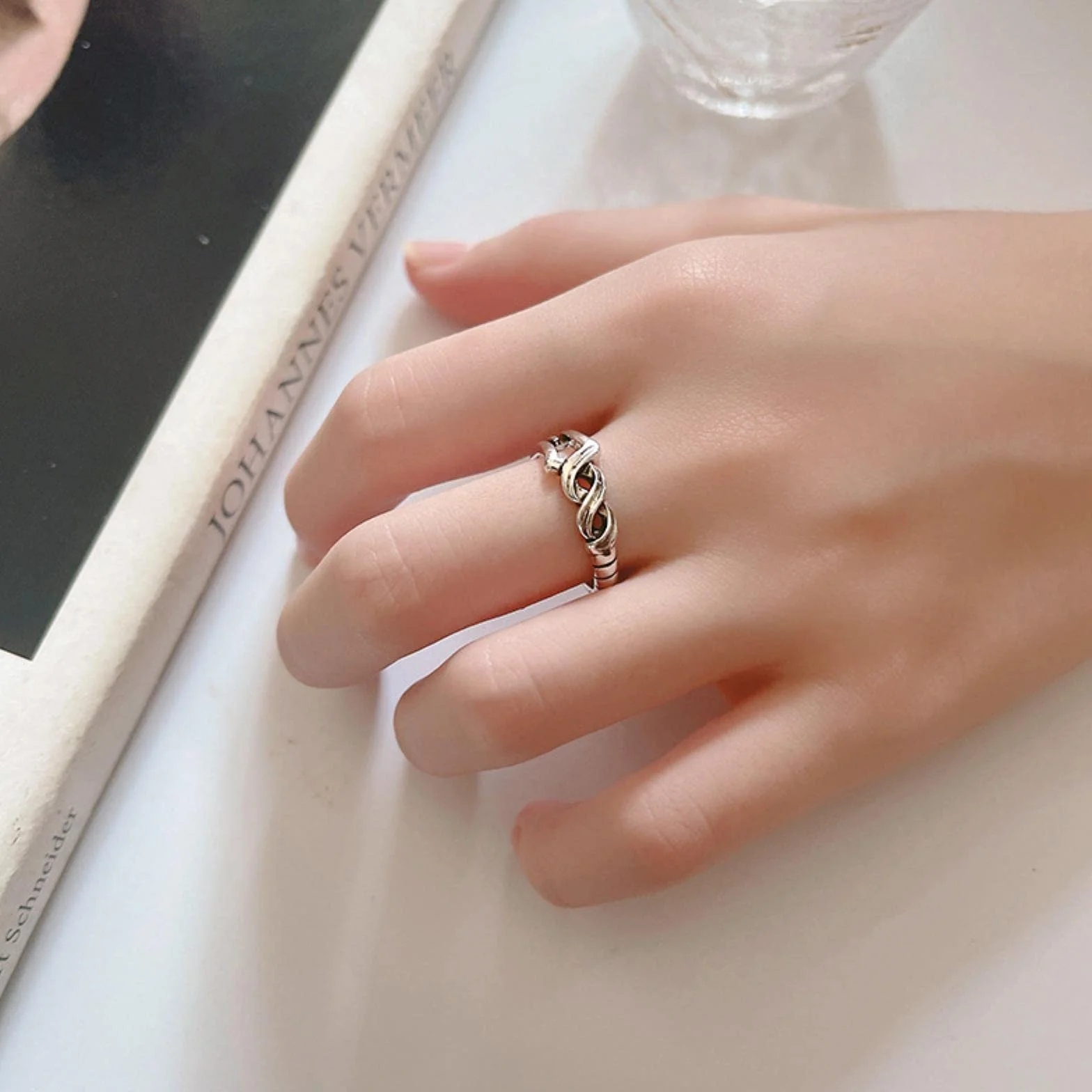 Anime Spear Of Longinus Ring Vintage Adjustable Cosplay Jewelry