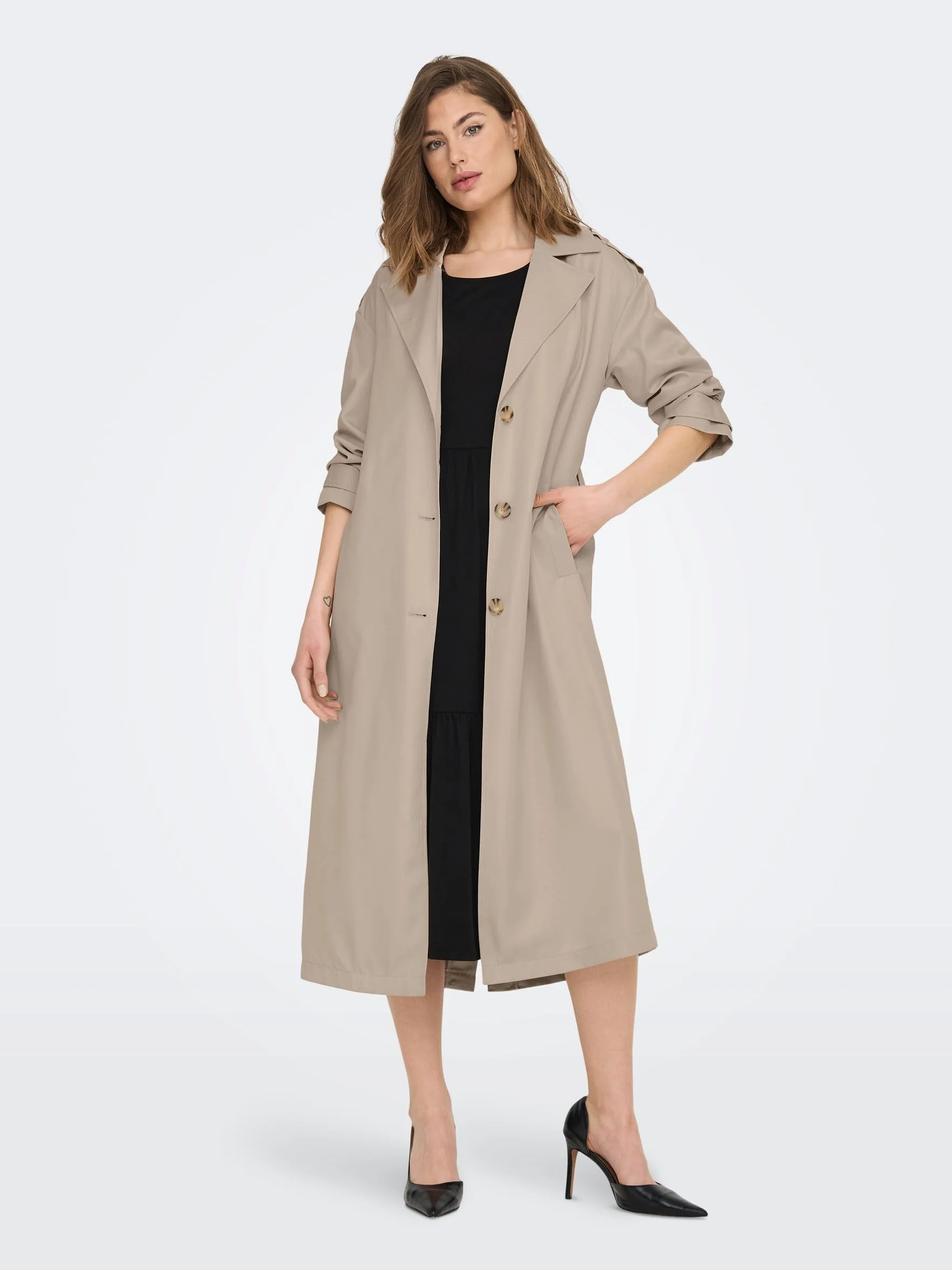 ONLY Kurtka Kobiety Onlline X-long Trenchcoat Cc Otw
