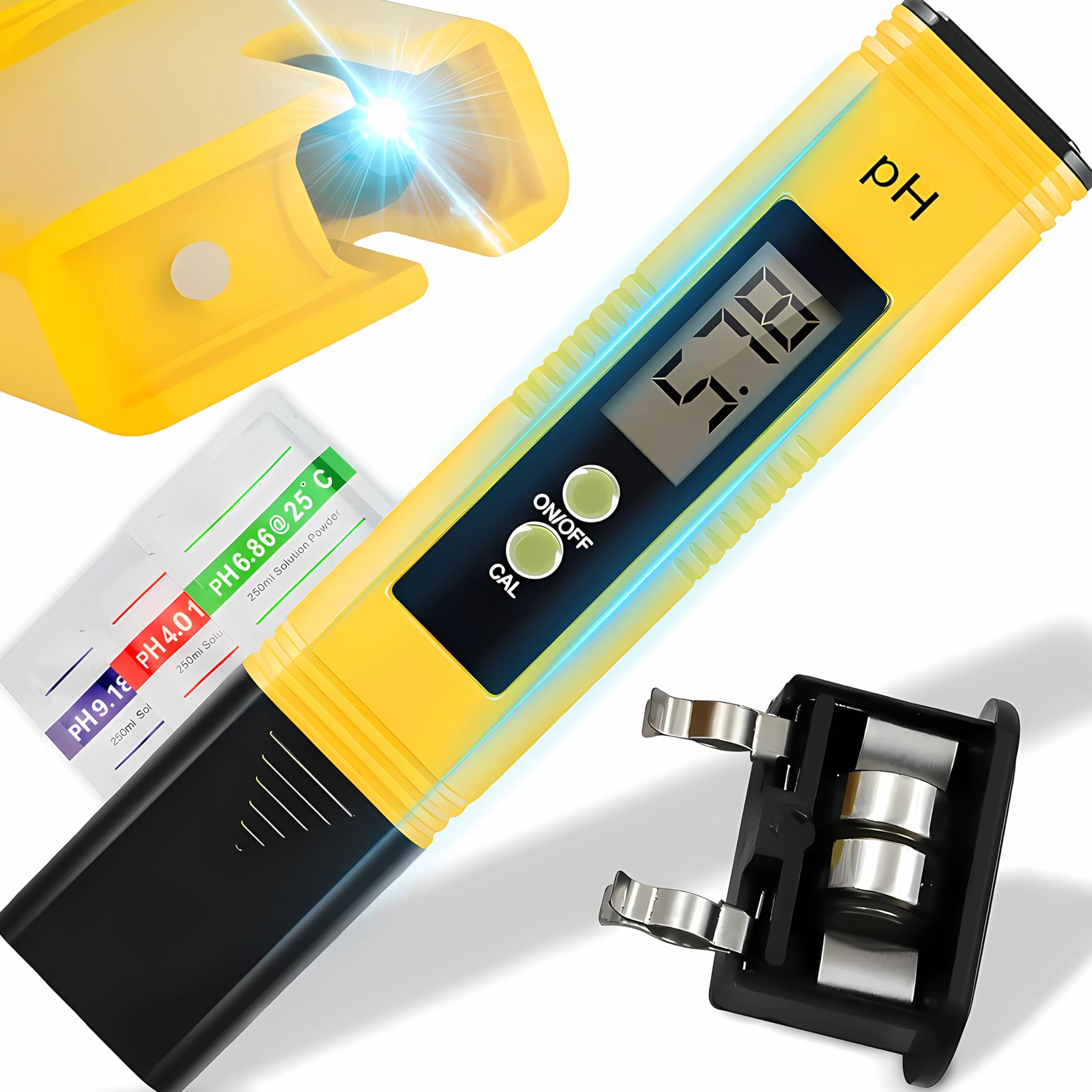 Retoo miernik pH, tester jakości wody, cyfrowy miernik pH, do akwarium na wodę pitną, miernik pH do żywności, baseny, termy, akwaria, uprawa hydroponiczna, tester jakości wody