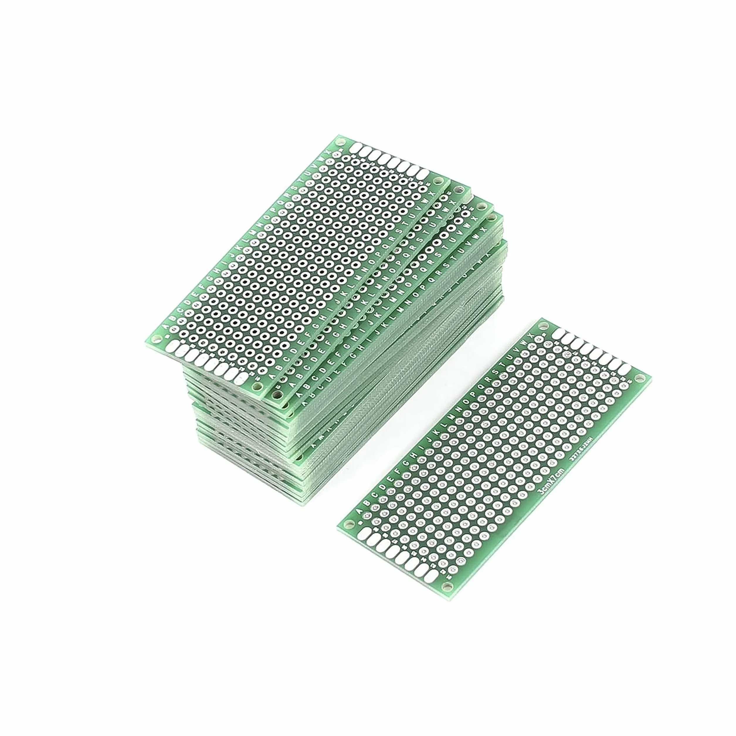 10X PCB Board 3 x 7 cm Elektroniczny Trening Model Stojak Elementy Malina Płytka drukowana