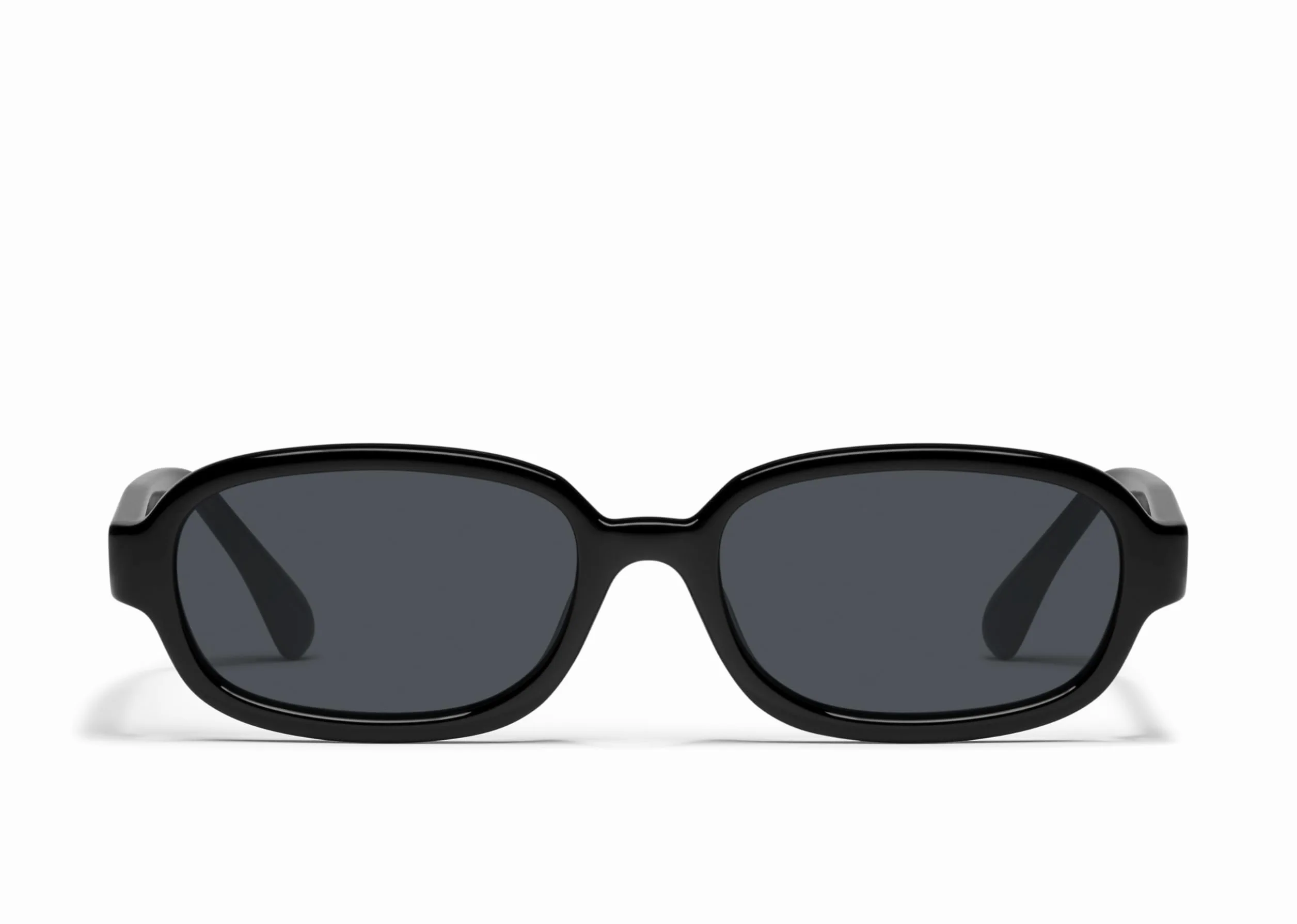 QUAY Okulary przeciwsłoneczne dla mężczyzn i kobiet, ponadwymiarowe okulary przeciwsłoneczne z ochroną przed promieniowaniem UV (Could Never, Black)