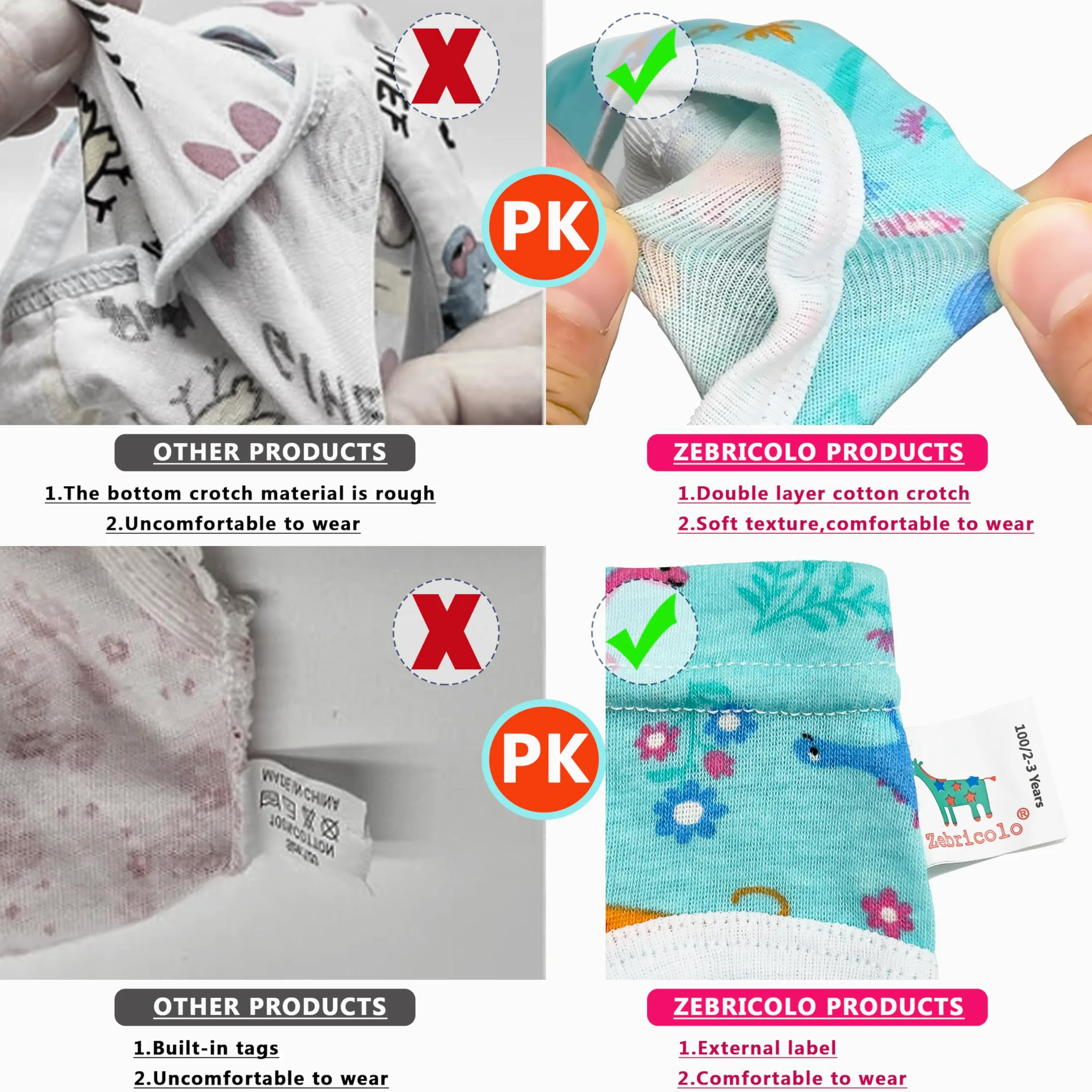 Majtki dziewczęce, 6 sztuk, pluszowa dziewczynka, wiek 2-7 lat, majtki dla dziewczynki, miły wzór karykatury, kalesony dla dziewczynki, delikatne, majtki dla dziewczynki, 98, -145 cm, wysokość