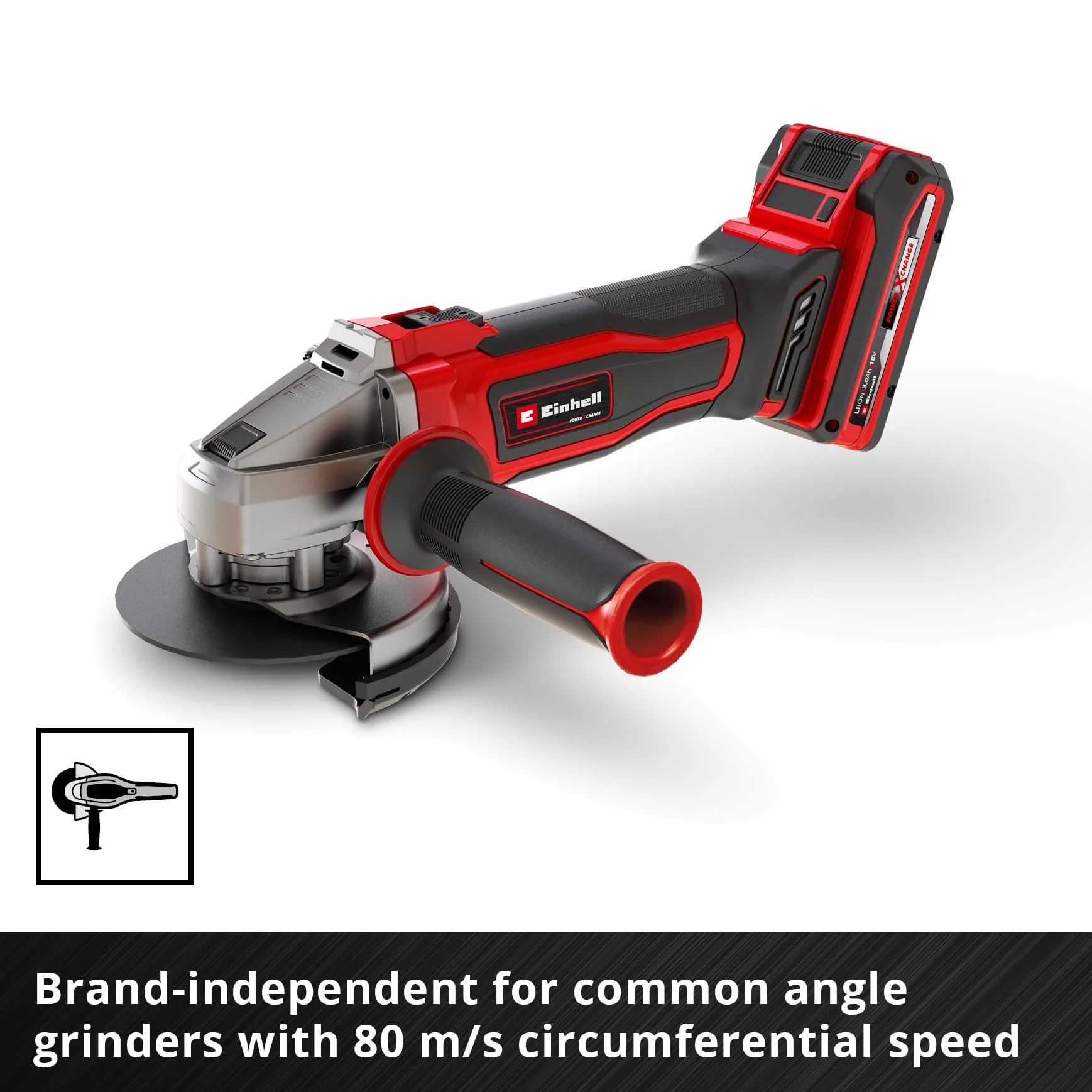 Einhell oryginalny zestaw 5 szt. cienkich tarcz do cięcia metalu, Ø 115 mm (grubość 1 mm, certyfikat MPA, długa żywotność, precyzyjne cięcie, niskie grzywki, do szlifierek kątowych)