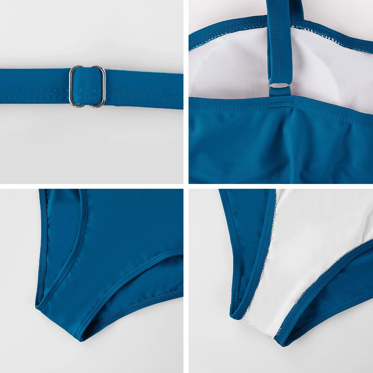 Yuson Girl Damski kostium kąpielowy, wyszczuplający brzuch, jednoczęściowy, push up, monokini, seksowny strój kąpielowy dla kobiet, z regulowanymi ramiączkami