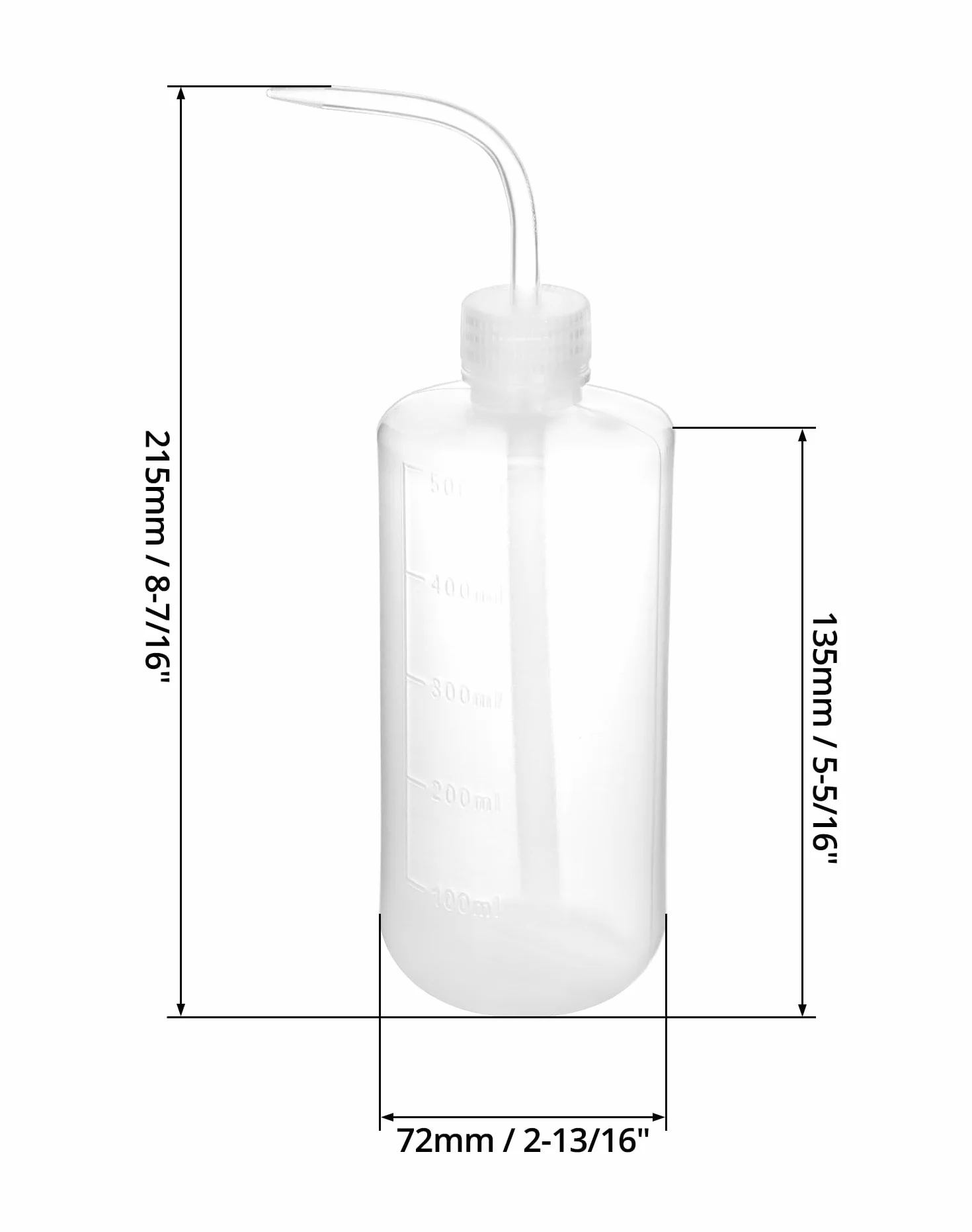 QWORK butelka do mycia 500 ml plastikowa