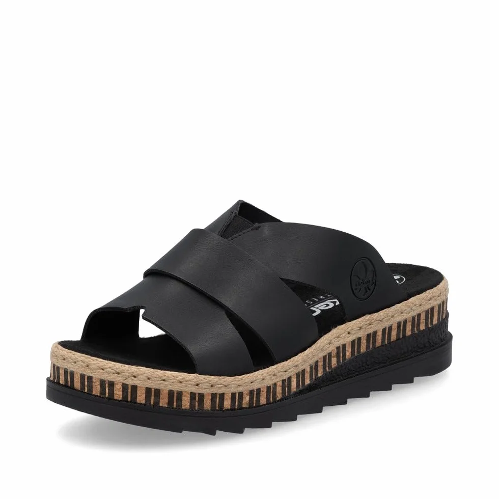 Rieker Damen-Pantolette schwarz (1)