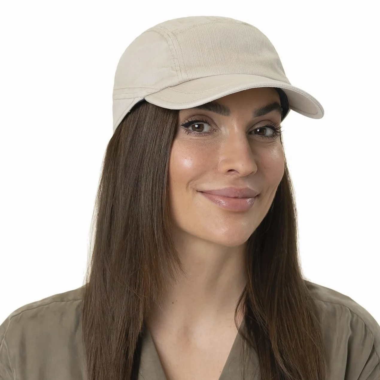 Mayser Czapka z Daszkiem Bawełniana SpeedyMężczyźni - Made in the EU przeciwsloneczna baseball cap na lato daszkiem, Zapięcie rzepy wiosna-lato - 58 cm jasnobeżowy