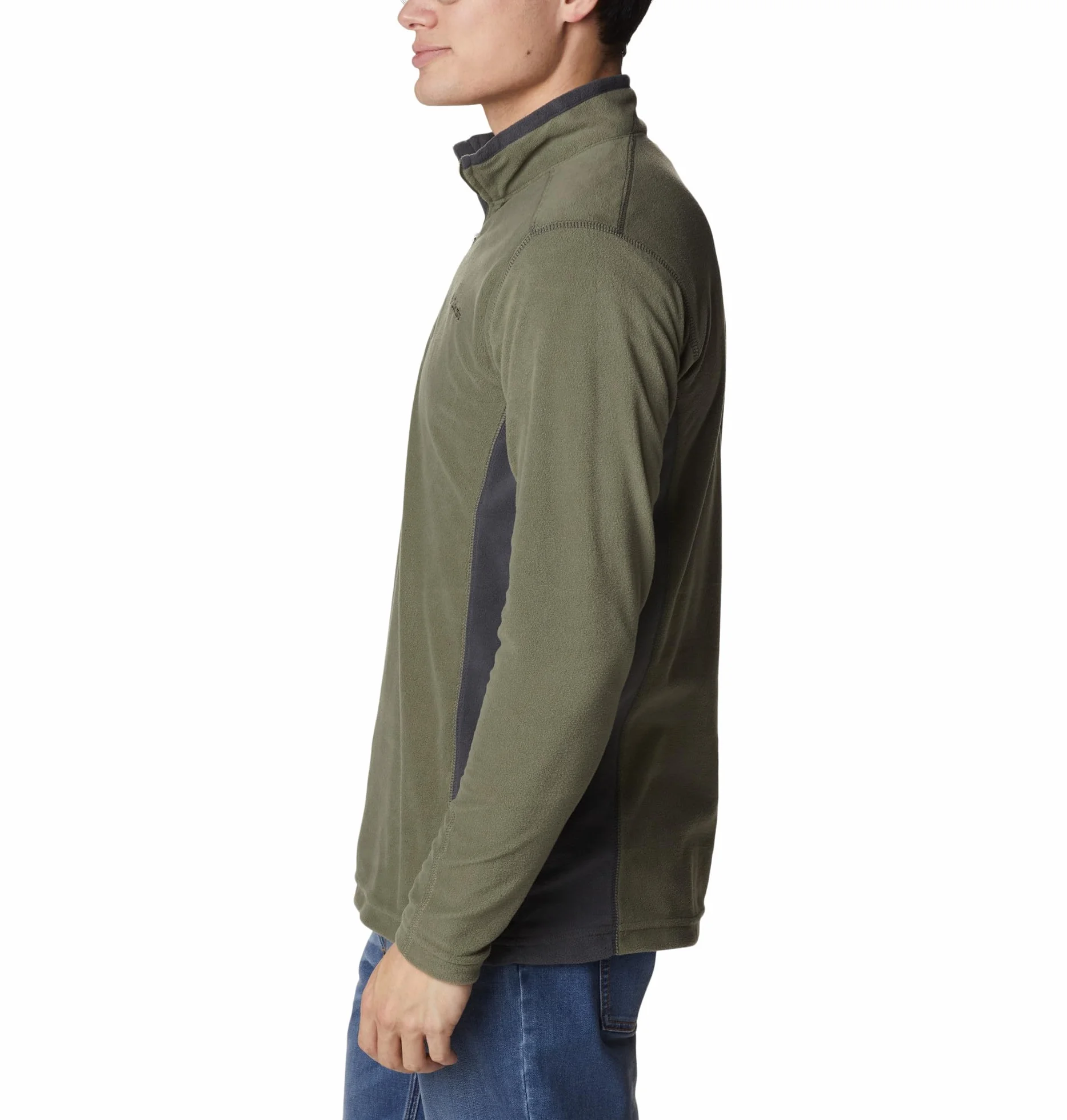 Columbia Klamath Range 2 Half Zip, Bluza Polarowa Mężczyźni, Stone Green/Shark, L
