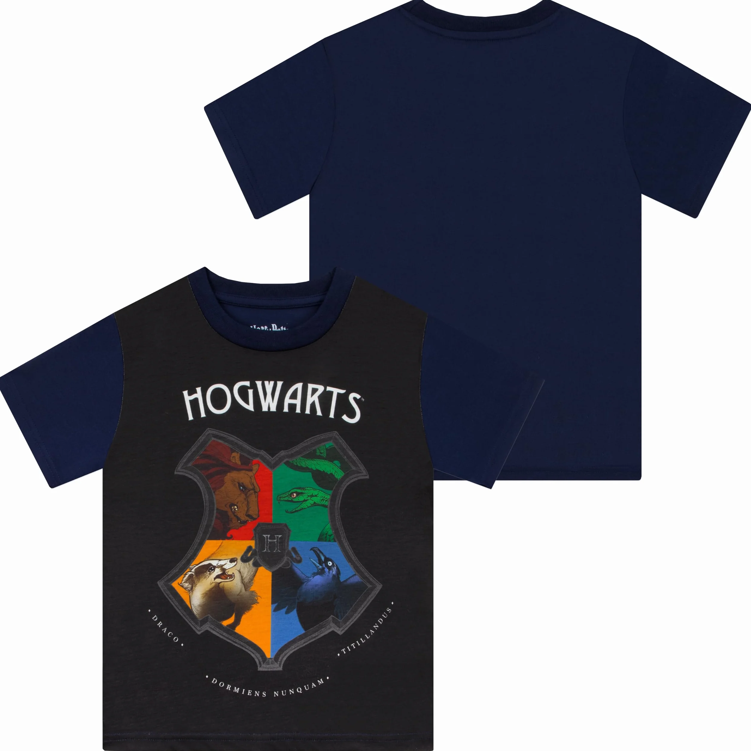 Harry Potter Piżama Chłopięca, Letnia Piżama Z Herbem Hogwart, Oficjalna Piżamas Hogwarts Dla Chłopców