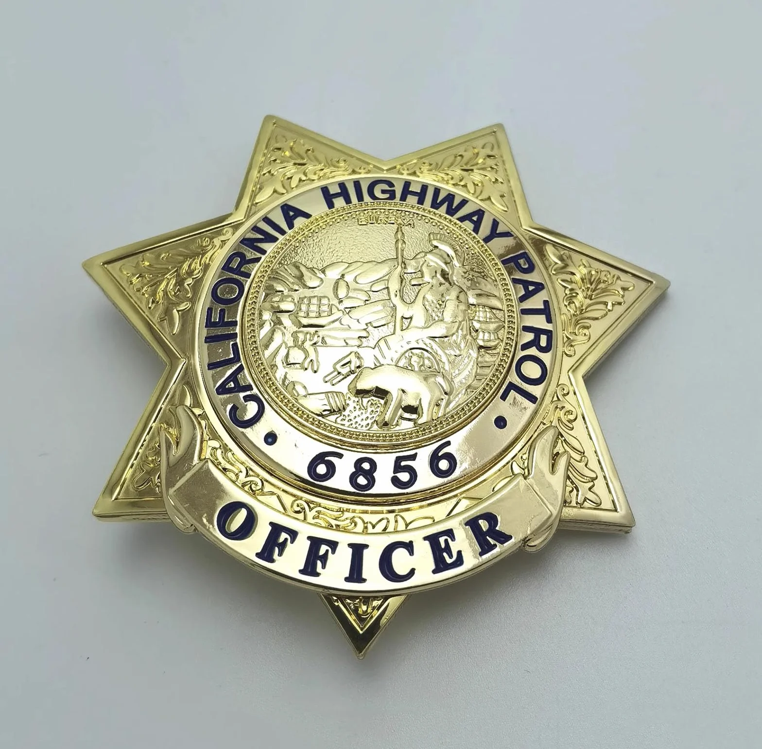 DOGOZ California Highway Patrol 6856 Medal Odznaka skórzane etui