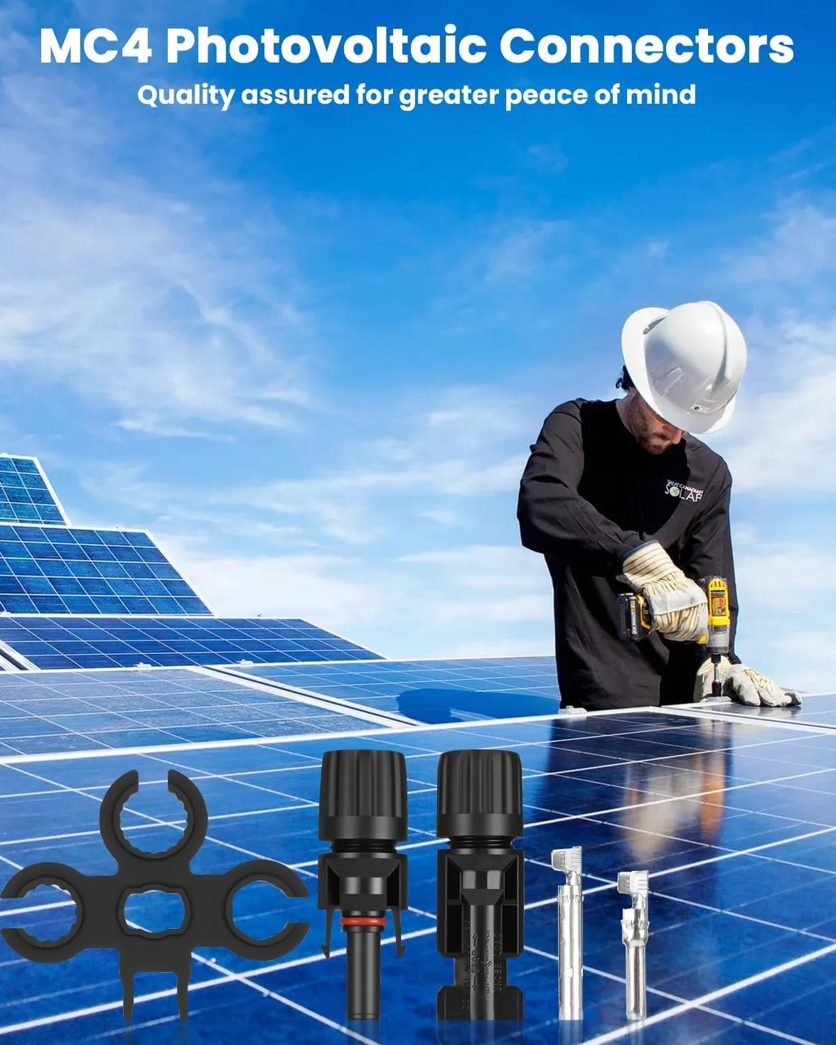 27 par Zestaw wtyczek solarnych, wodoodporne wtyczki solarne IP67 męskie/żeńskie, kabel panelu słonecznego PV, wtyczka MC4, złącze solarne, akcesoria do regulatora ładowania