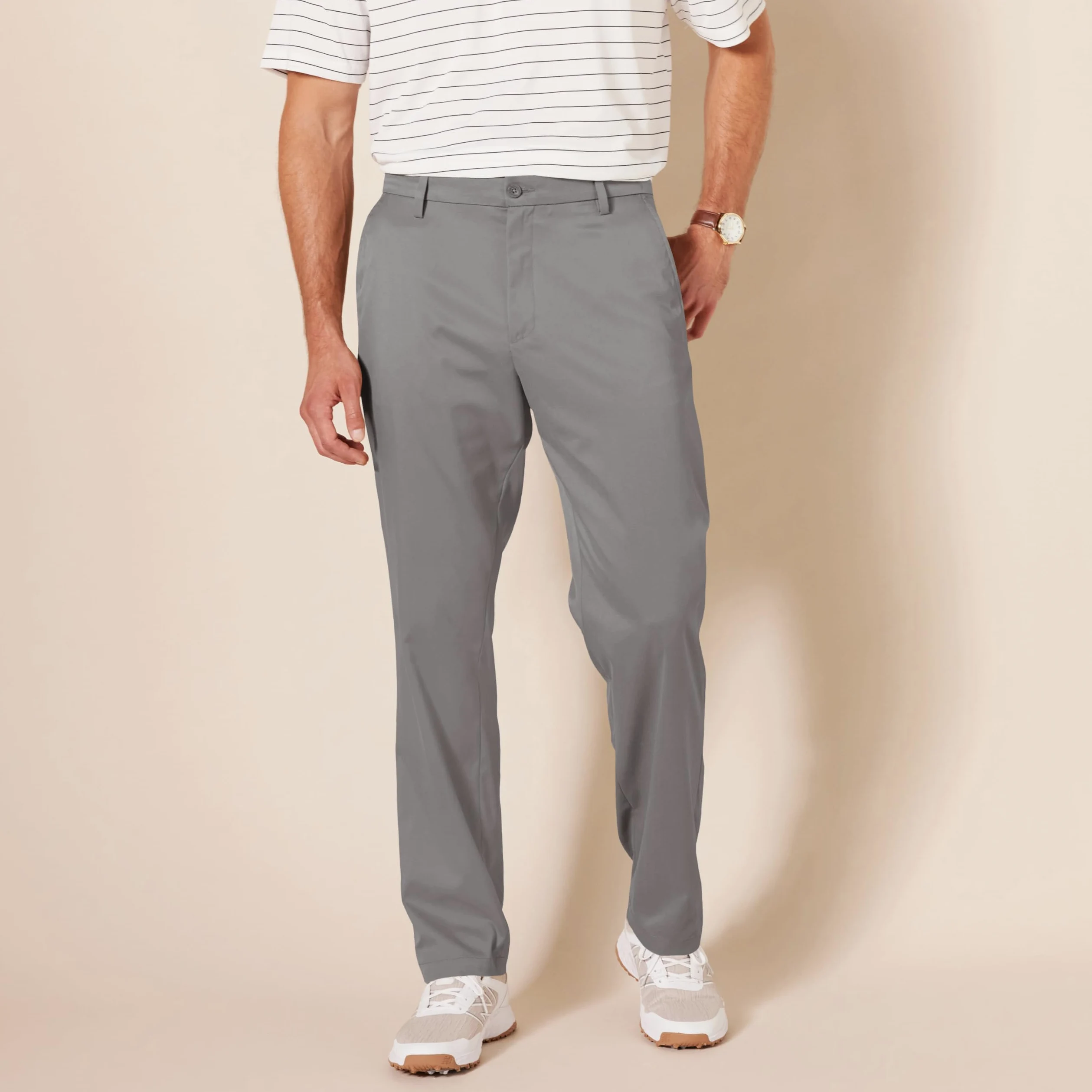 Amazon Essentials Mężczyźni Klasyczne spodnie golfowe ze stretchem (dostępne w dużych i wysokich)