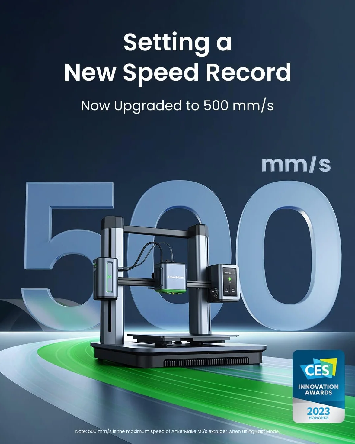 AnkerMake M5 Drukarka 3D 500 mm/s szybka drukarka 3D z automatycznym poziomowaniem