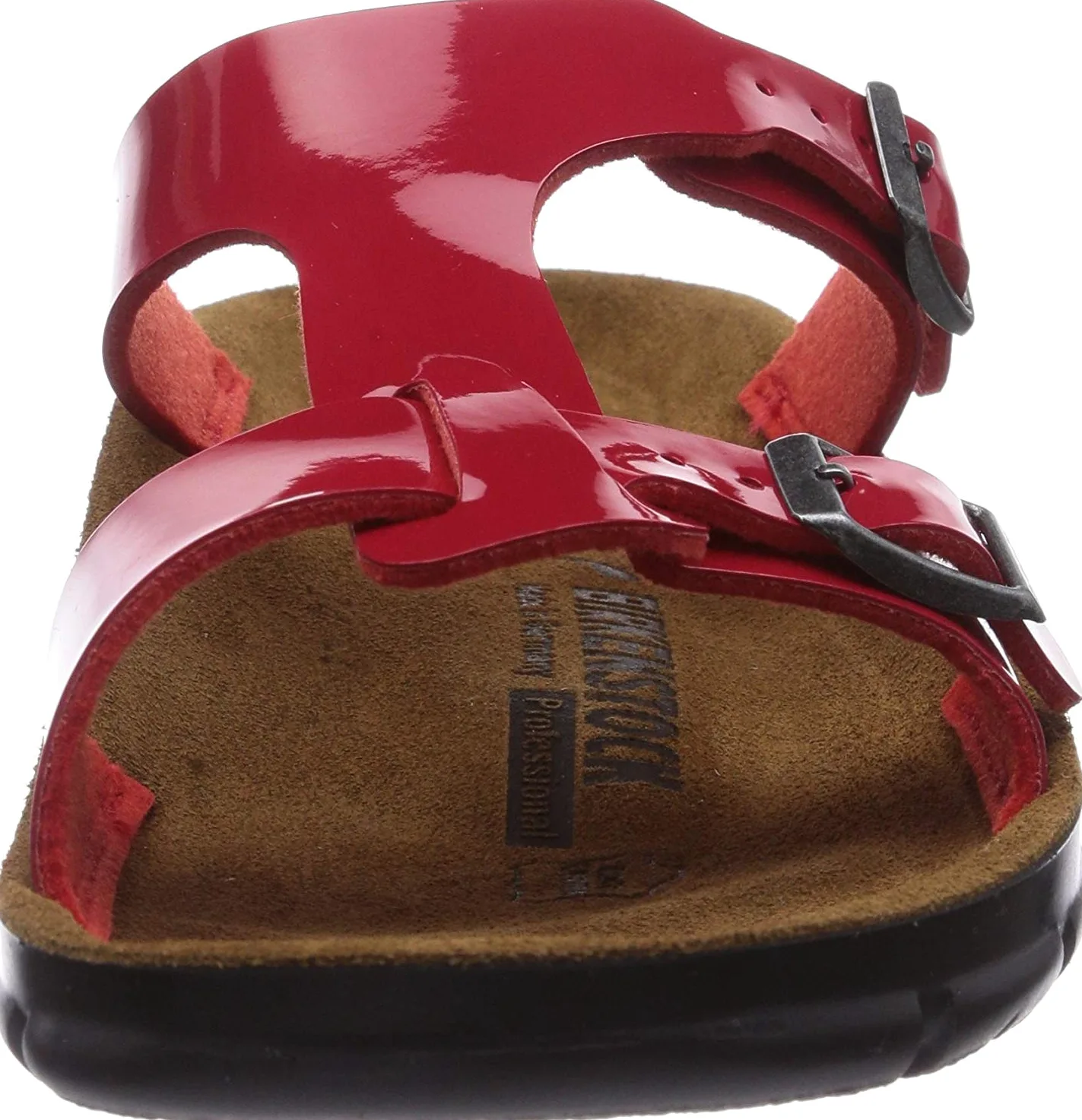 BIRKENSTOCK Classic Saragossa Birko-Flor, damskie sandały z paskiem na kostce, z obcasem klinowym
