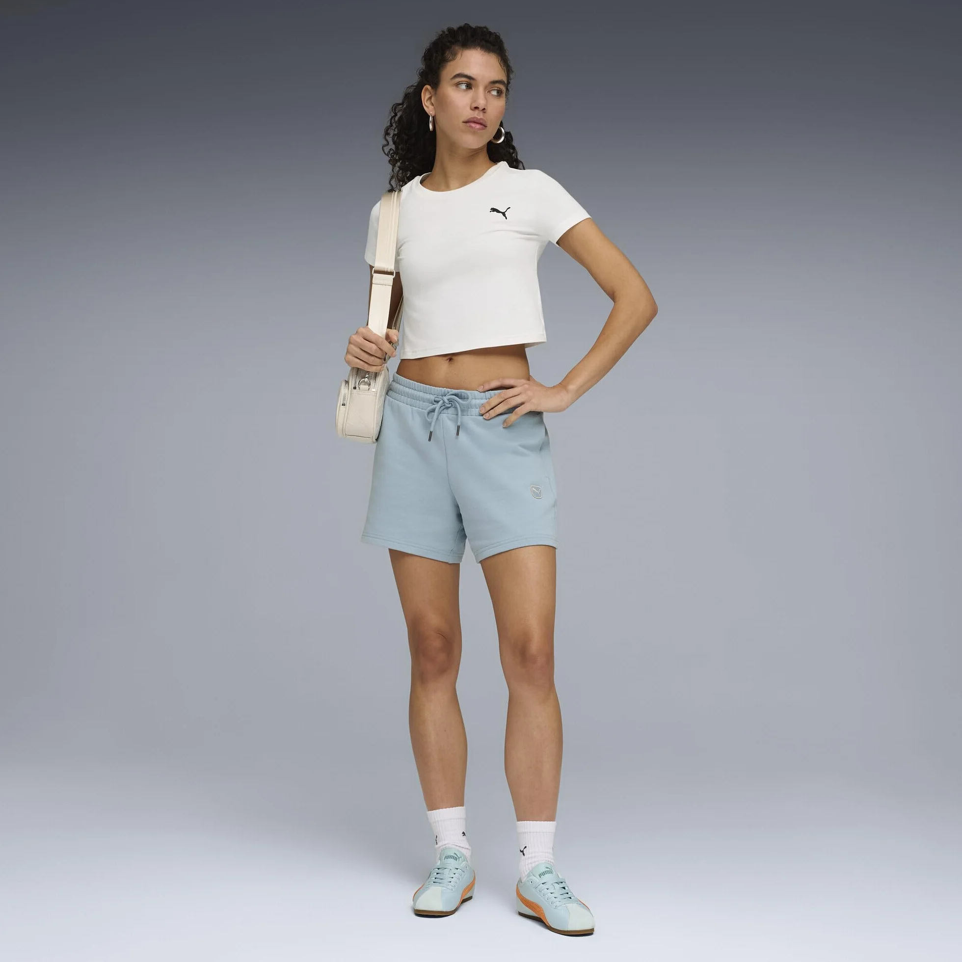PUMA Ess Elevated Mid-rise Shorts 5" - Szorty z dzianiny Kobiety