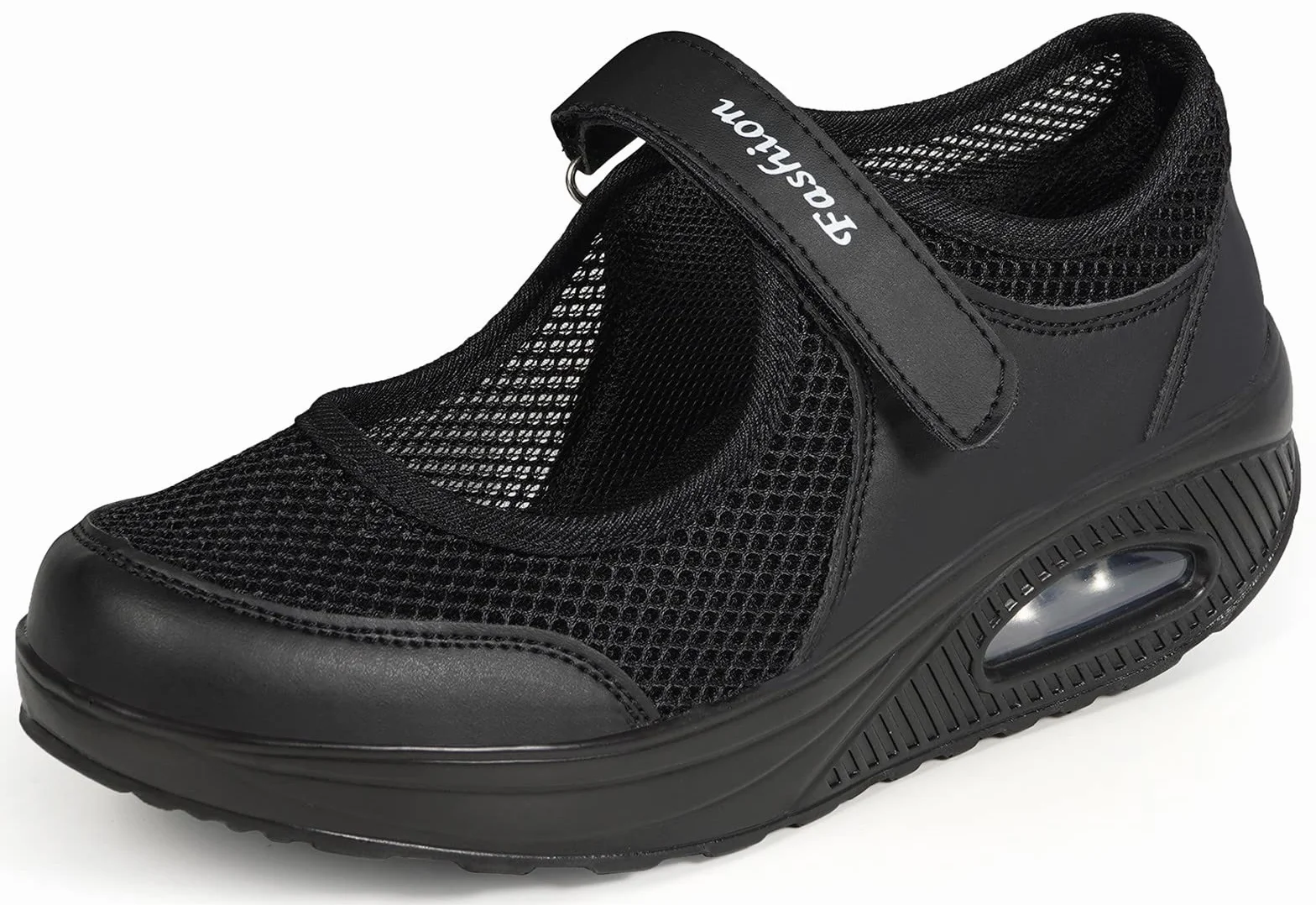 Damskie buty ortopedyczne, moda na koturnie Mary Janes dla kobiet, poduszka powietrzna antypoślizgowe buty do chodzenia damskie wyszczuplające lekkie oddychające buty rozmiar 35-42eu