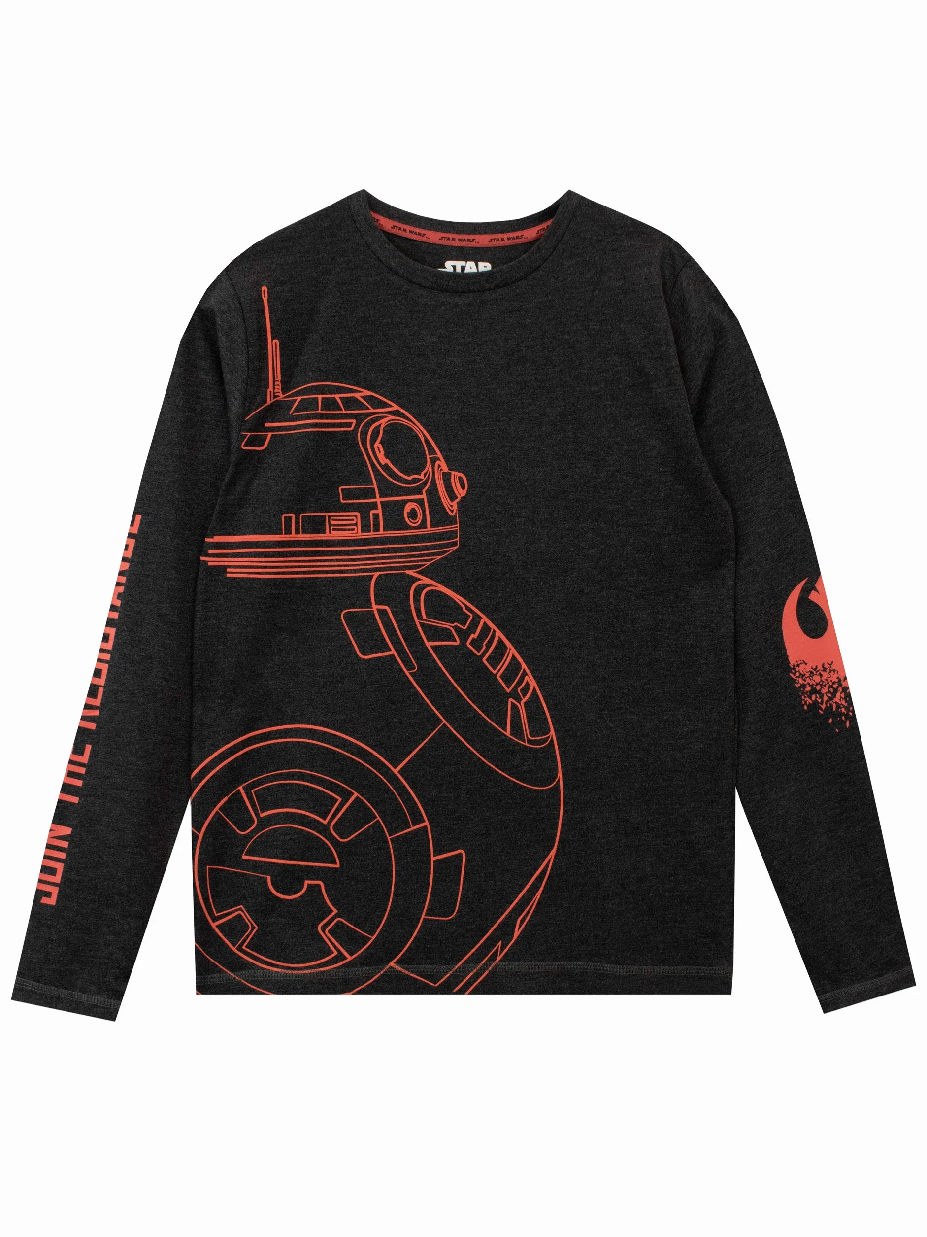 STAR WARS Chłopięca koszulka z długim rękawem BB8