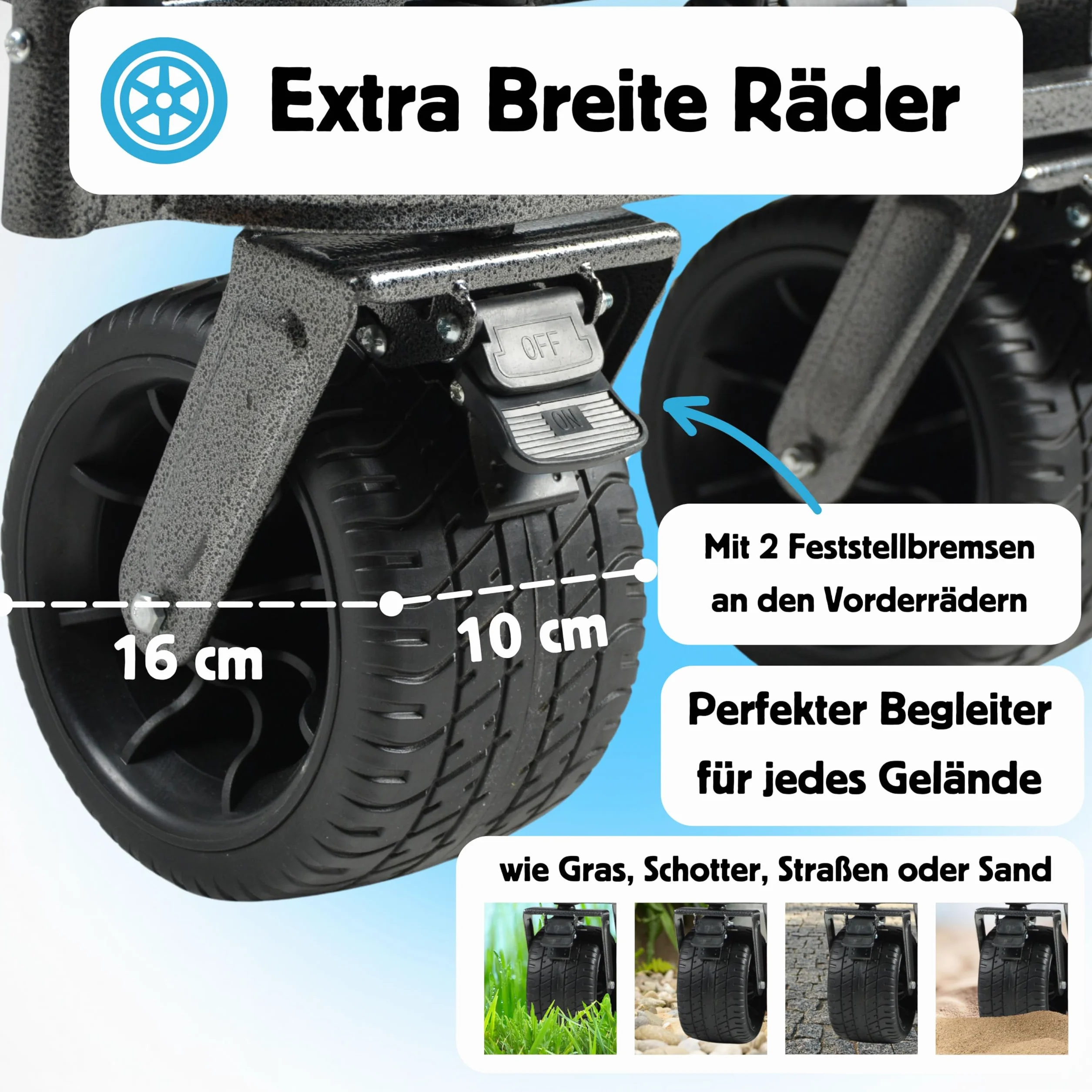 IMLEX IM-4275 składany wózek transportowy z uchwytem przesuwnym (szary)
