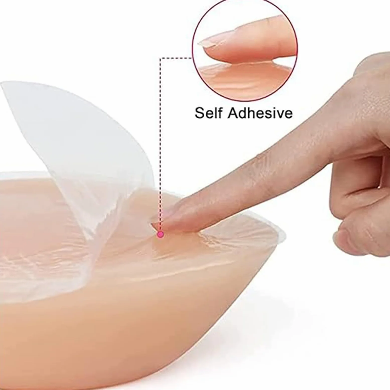 DD/cup（900g/pair）,OSEMISS Jedna para asymetrycznych samoprzylepnych wkładek do biustonosza silikonowe formy piersi dla transwestytów mastektomii transseksualistów cosplay