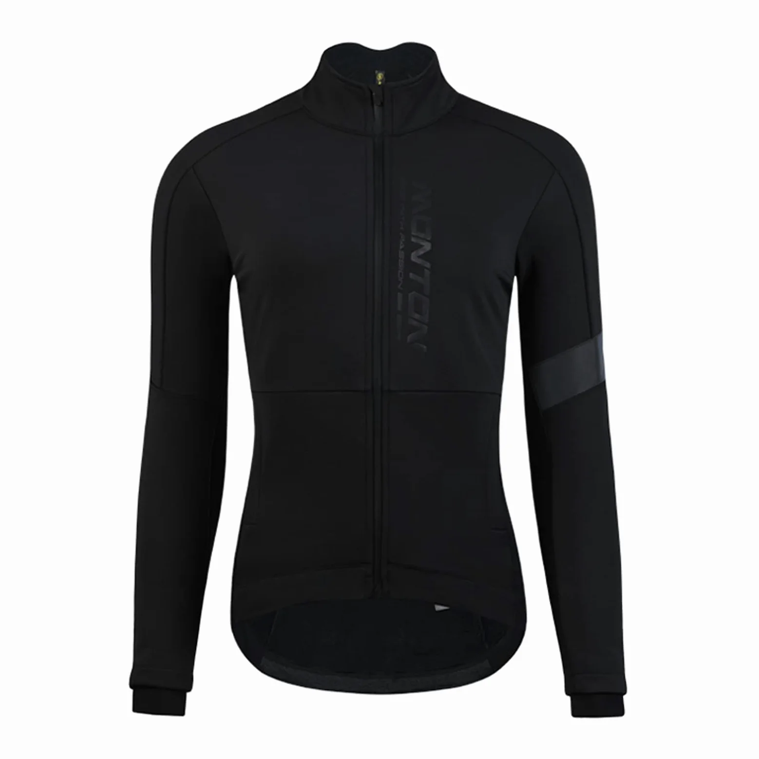 Męska odzież kolarska Damska Thermal Thermal Jazda na rowerze JERSEY Długi rękaw Wiatroszczelna woda Podwójna Kurtka Running Running, Black Męskie koszulki kolarskie(2XL)