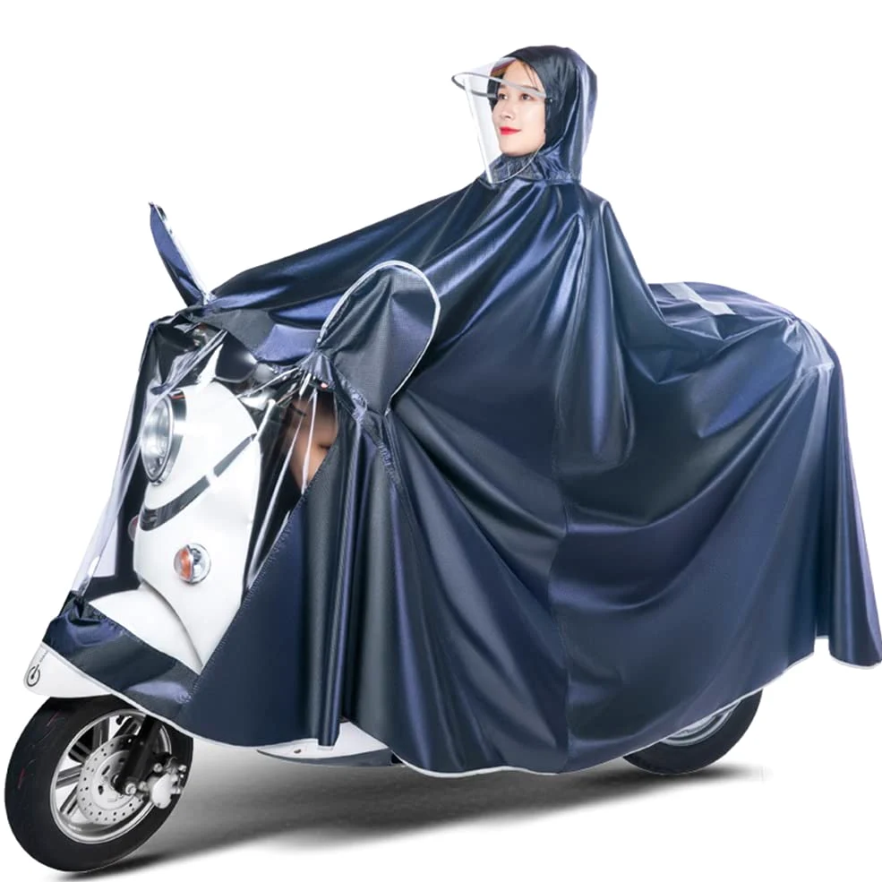 Rowerowy płaszcz przeciwdeszczowy Peleryna przeciwdeszczowa Na zewnątrz Ebike/motocykl/skuter Kurtka przeciwdeszczowa Poncho Bluza z kapturem Płaszcz przeciwdeszczowy Peleryna Pokrowiec na hulajnogę