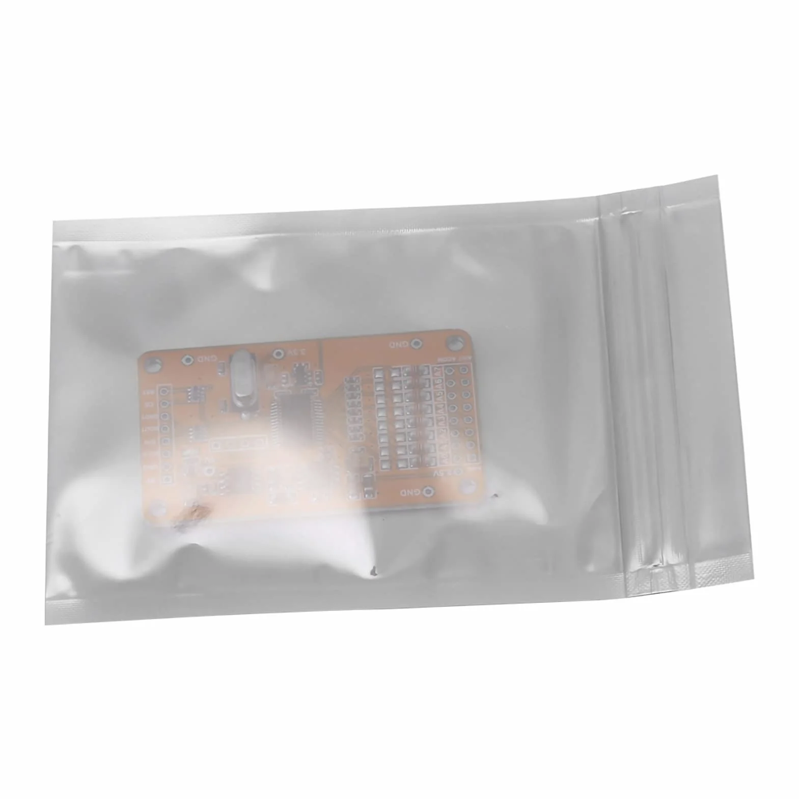 100 szt. antystatyczne opakowania do przechowywania, saszetki z zamkiem błyskawicznym, zamykane ponownie, na komponenty elektroniczne (8 × 12 cm)