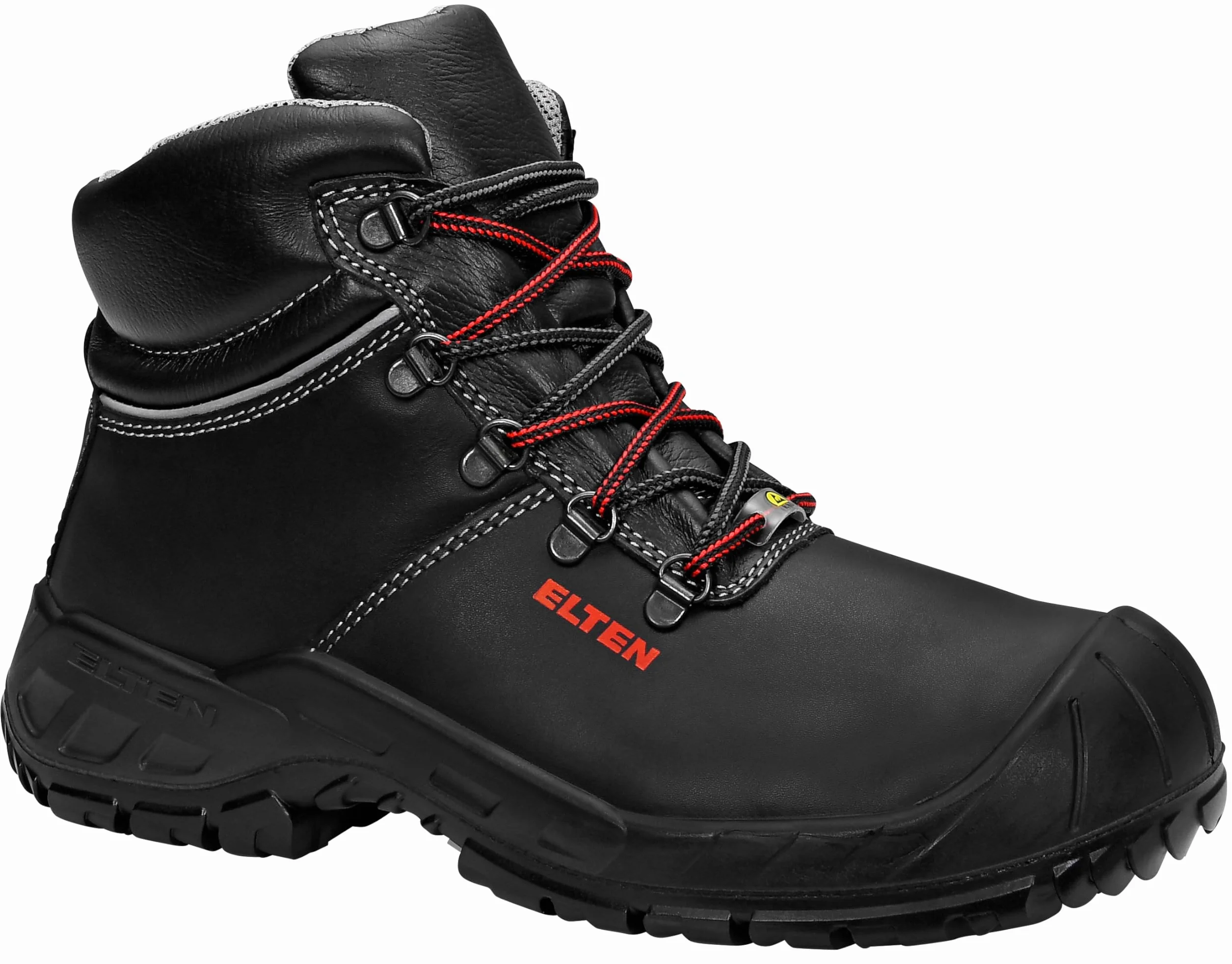 ELTEN Elten Obuwie ochronne Renzo Xxw Mid Esd S3, męskie, lekkie, czarne, stalowe noski - Buty ochronne "Renzo XXW Mid" ESD S3 rozmiar 36 Mężczyźni