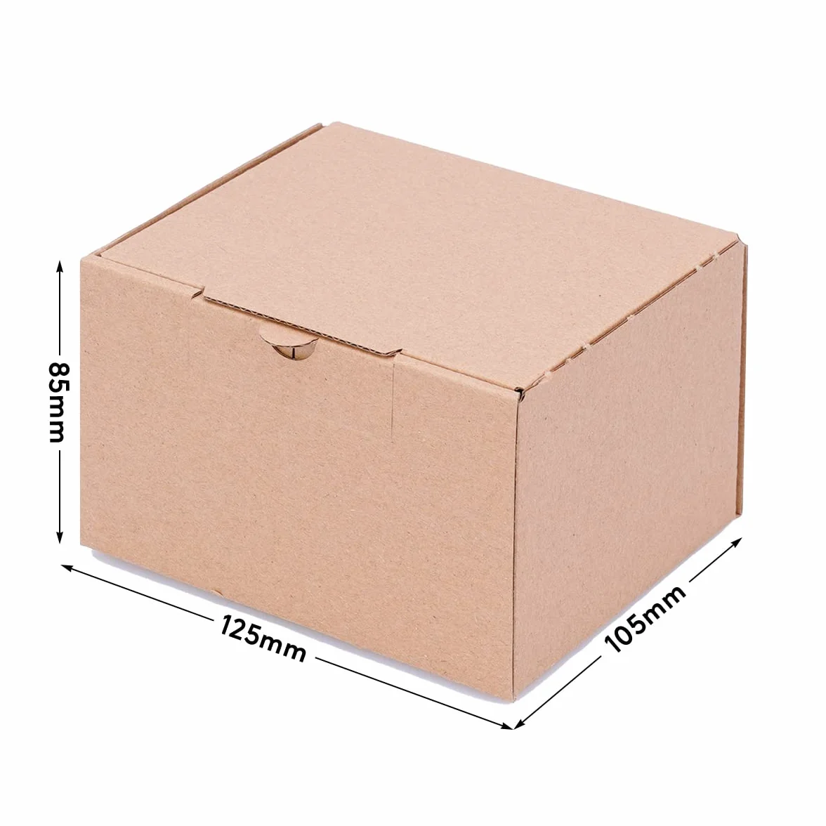 verpacking Kartony składane 120 x 100 x 80 mm brązowe (wymiary zewnętrzne 125 x 105 x 85 mm) WP 10 karton wysyłkowy karton DHL Hermes DPD GLS opakowanie (100 sztuk)