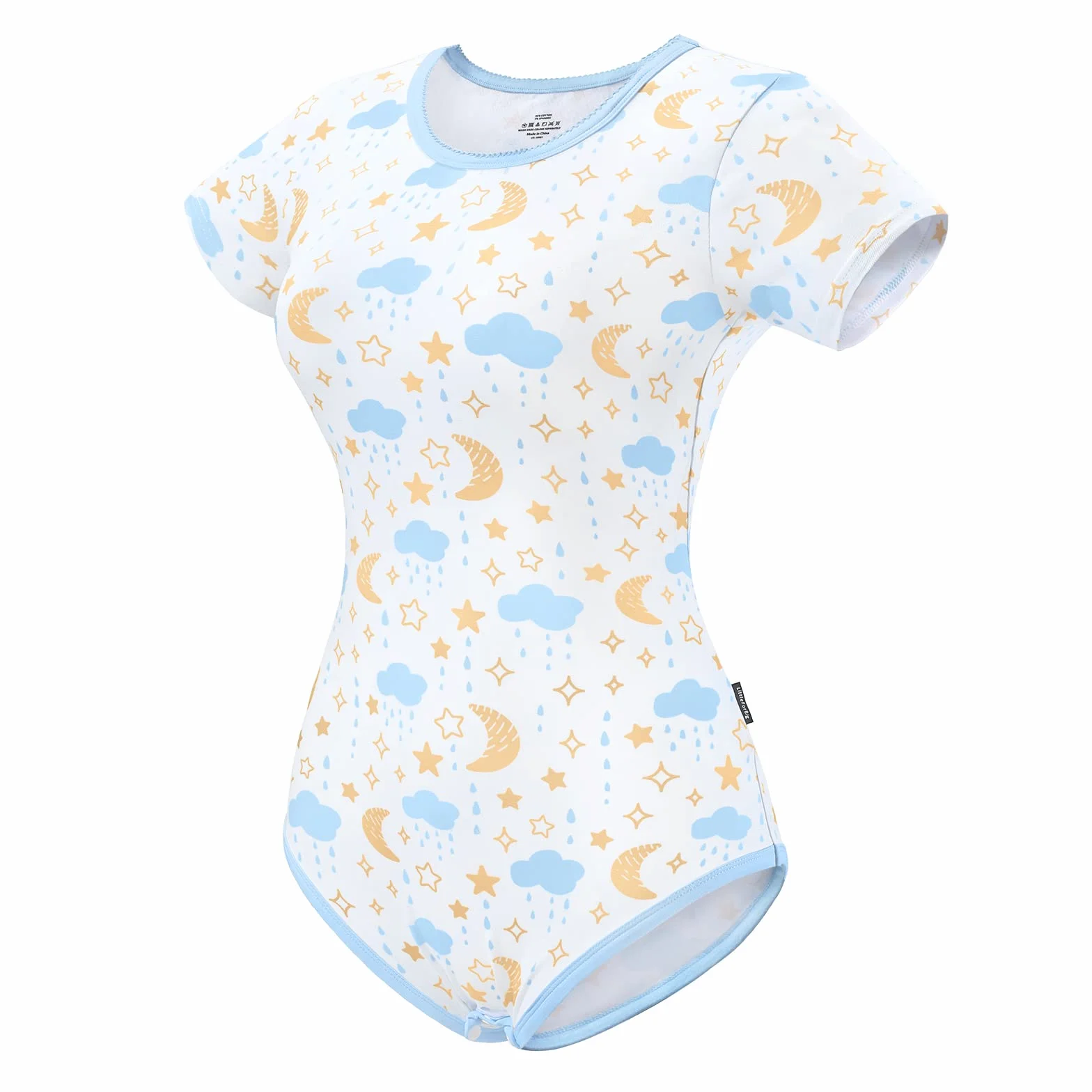 LittleForBig Vintage Dobranoc Bawełniany śpioszki Onesie Piżama Bodysuit