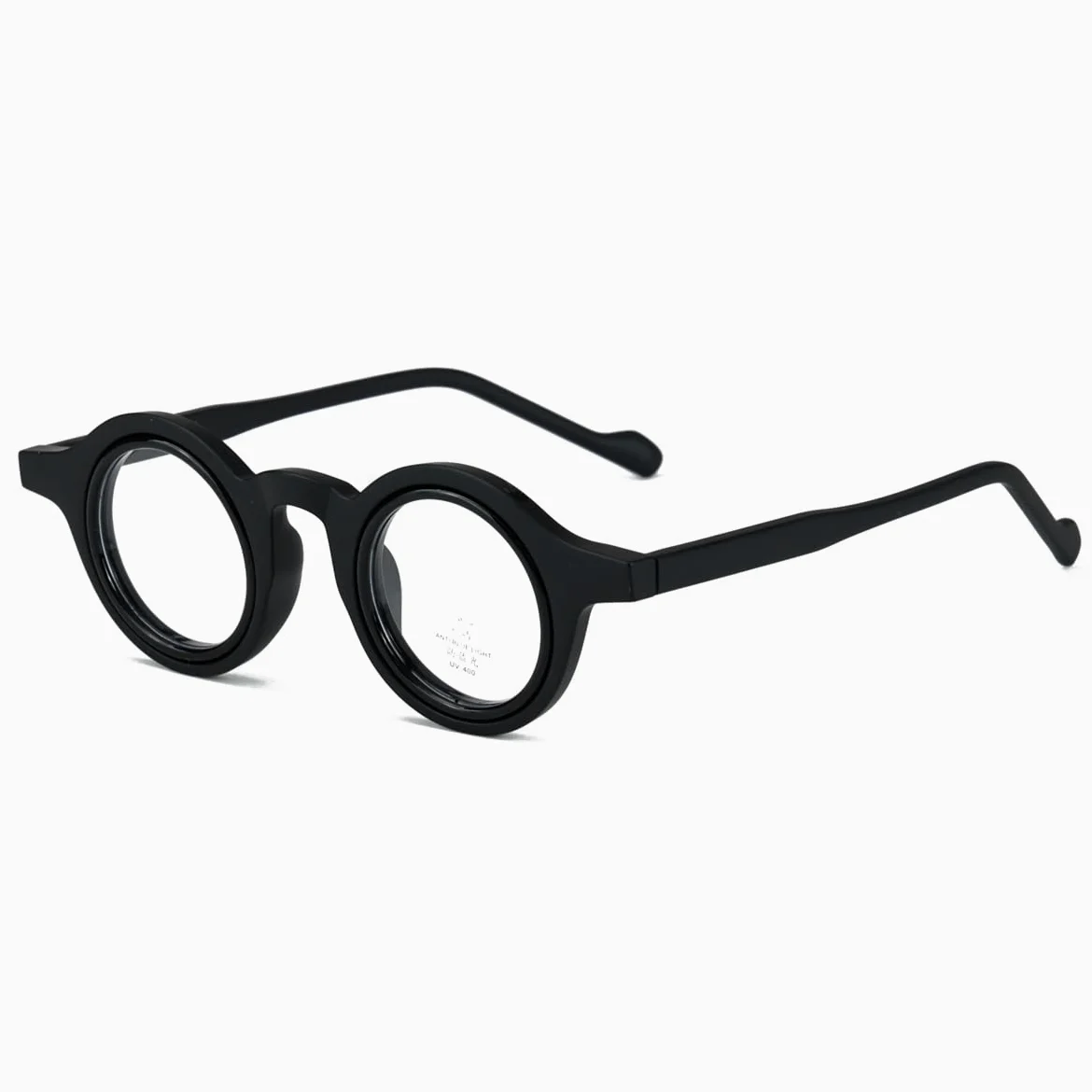 Małe okrągłe szkła dla kobiet i mężczyzn, oprawka TR90, w stylu vintage, niebieskie światło, retro, UV400