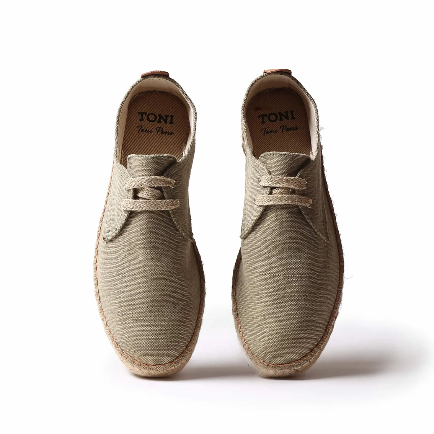 TONI PONS DIXON -Toni Pons men's lace-up espadrille made of cotton fabric.