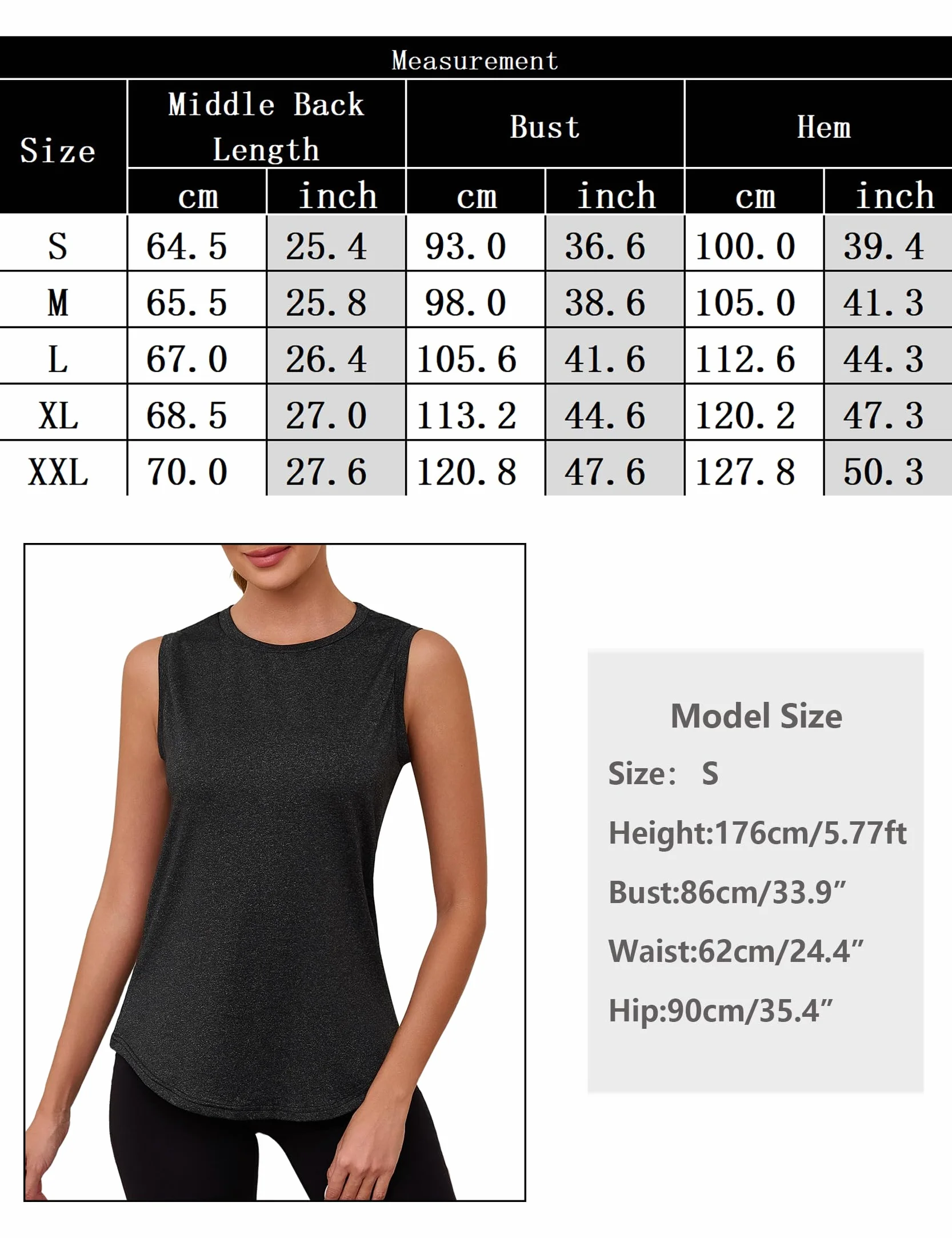 Gyabnw Damski tank top sportowy na siłownię bez rękawów koszula na siłownię damska okrągły dekolt z tyłu oddychająca siatka fitness joga bieganie taniec