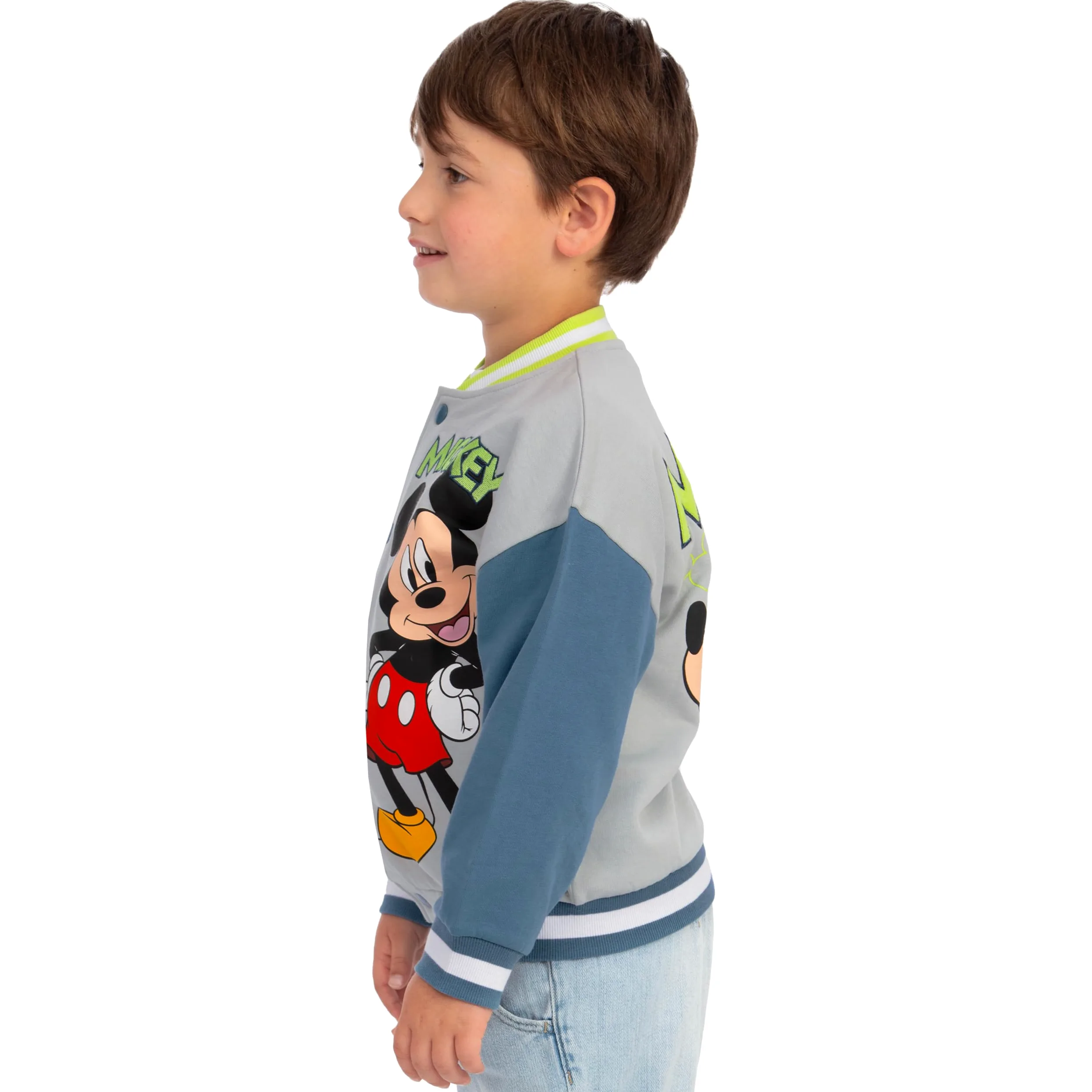 Disney Kurtka Bomber Chłopięca Mickey Mouse, Kurtka Mickey Dla Chłopców, Bawełniane Kurtki Baseballowe Na Lato