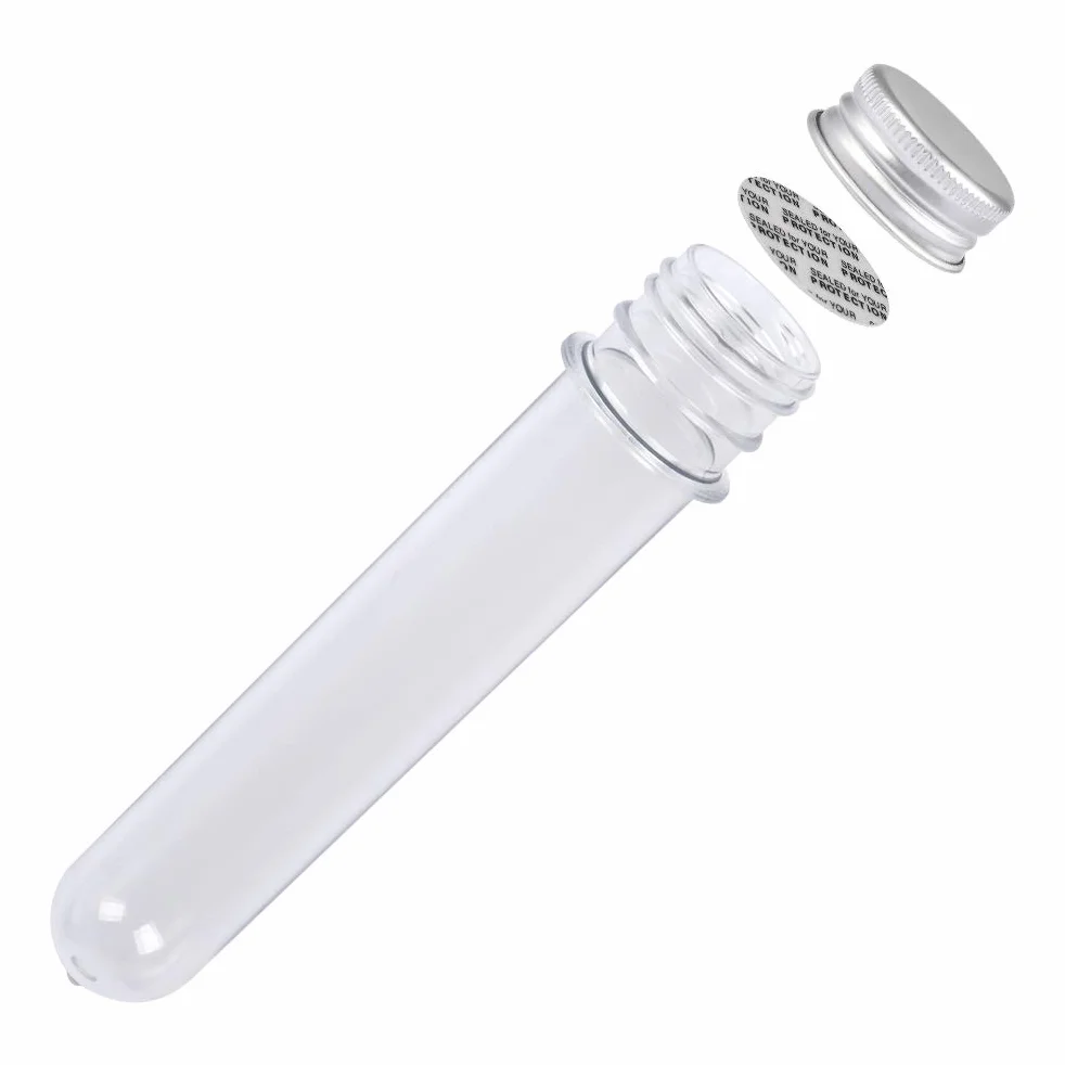 BUYGOO probówki 40 ml przezroczyste samoprzylepne do przechowywania