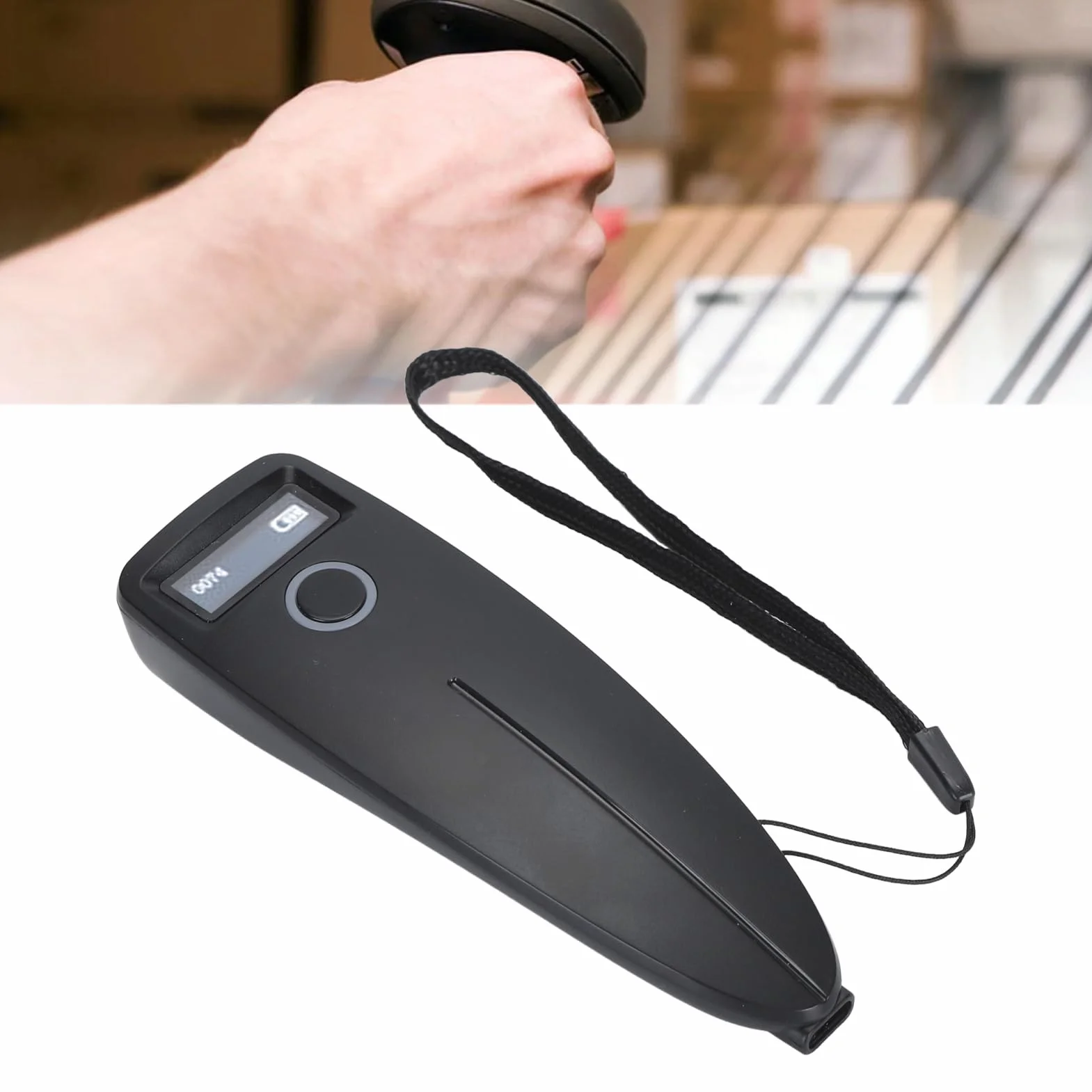 Yosoo Health Gear Skaner Kodów Kreskowych, 2D 1D Wireless Bluetooth i Ręczny Czytnik 2,4G z Połączeniem USB dla Magazynu Detalicznego