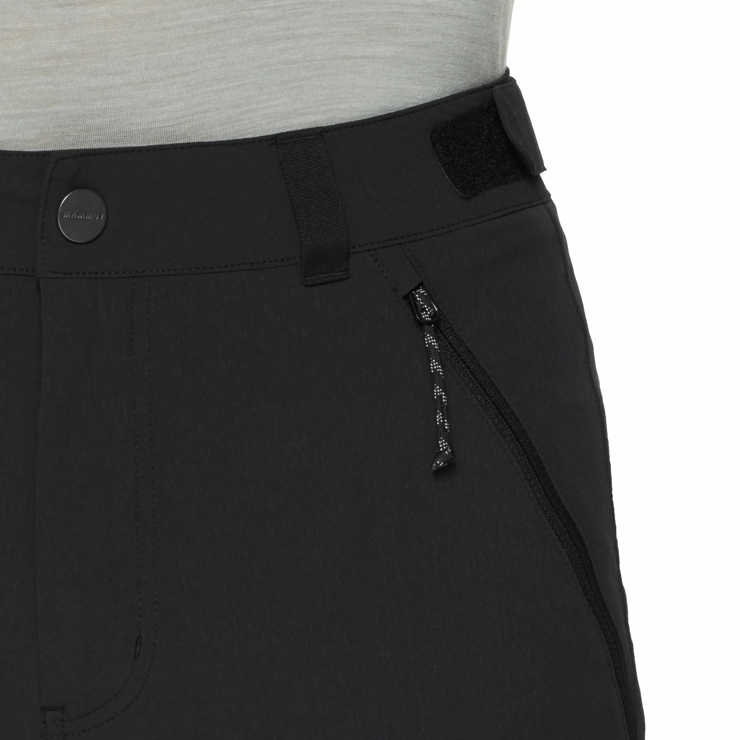 Mammut Runbold IV Zip Off Pants Men – Spodnie Męskie Trekkingowe z Odpinanymi Nogawkami | Oddychające i z Ochroną UV | Rozmiar 46 Długie, Czarny