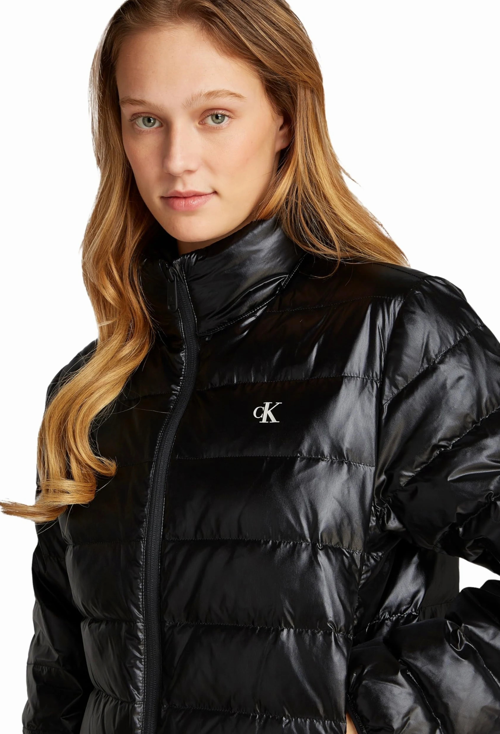 Calvin Klein Jeans Damska kurtka puchowa UL DOWN SHINE PUFFER J20J224698, czarna (Ck Black), XS, Czarny (Ck Black), XS