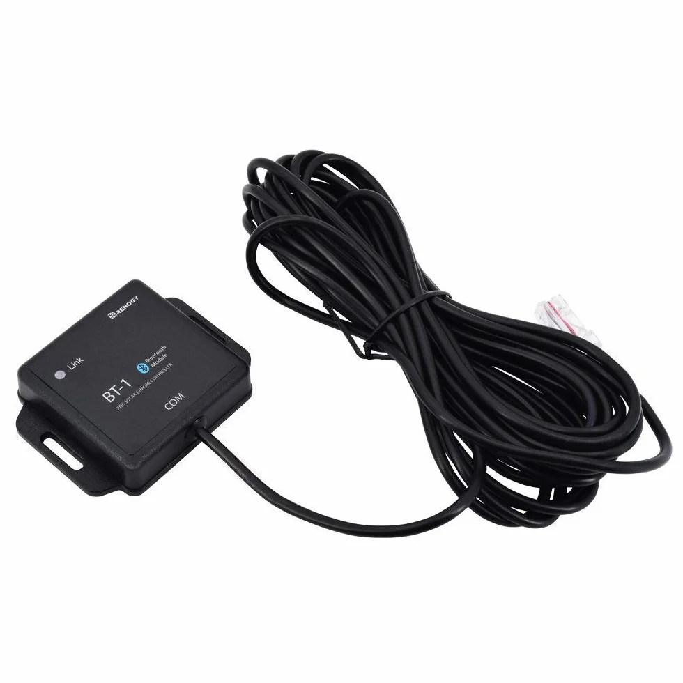 Renogy 40 A 12/24 V MPPT solarny regulator ładowania Bluetooth z ekranem LCD, do akumulatorów AGM, żelowych i litowych