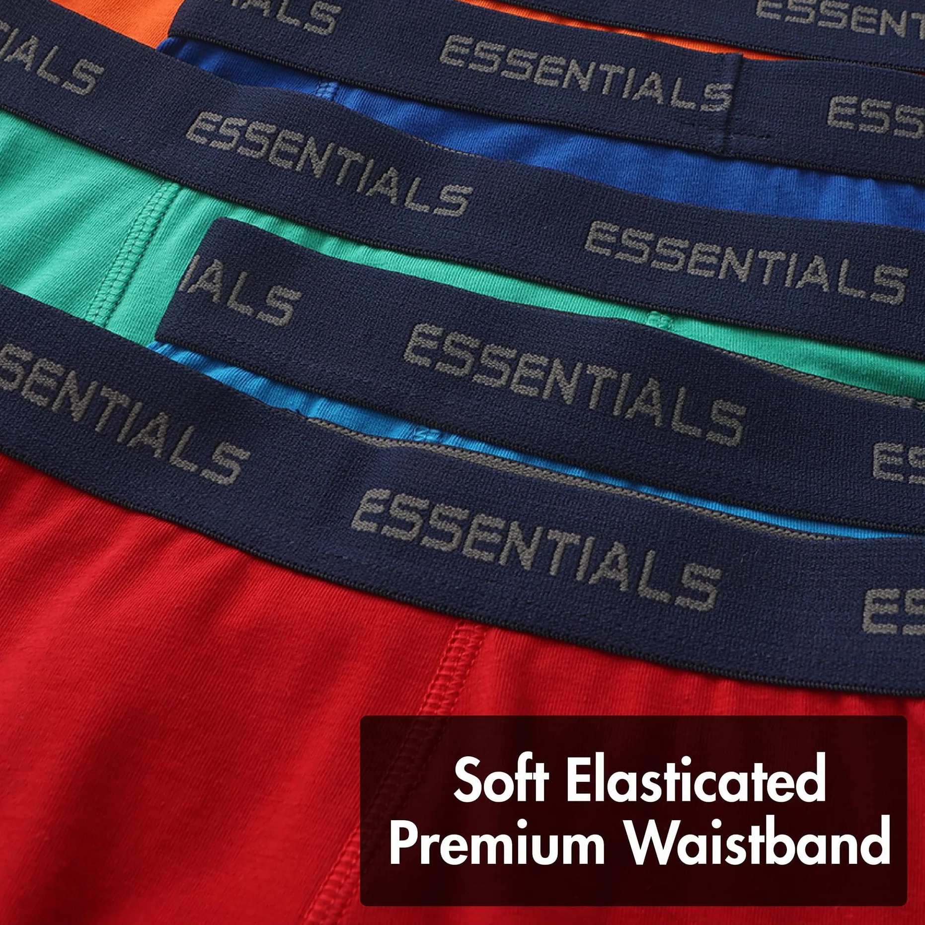 The Essentials Wardrobe Bokserki chłopięce 5-pak majtek bielizna czarny szary wzór kolorowy rozmiar 2-13 lat