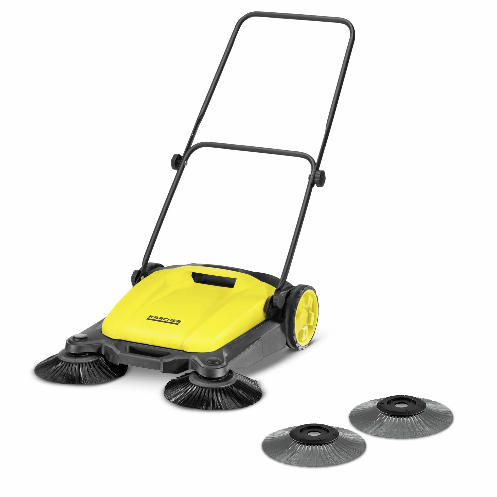 Kärcher zamiatarka S 3 Twin 2-in-1, szerokość robocza: 650 mm, do 1800 m²/h powierzchni, pojemnik na zabrudzenia: 16 l, waga 9,7 kg, 2 szczotki do suchych zabrudzeń, 2 szczotki do wilgotnych zabrudzeń