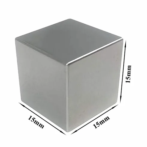 Kostka wolframowa - 15 x 15 x 15 mm metalowy blok do kolekcji elementów naukowych i kreatywnych prezentów DIY