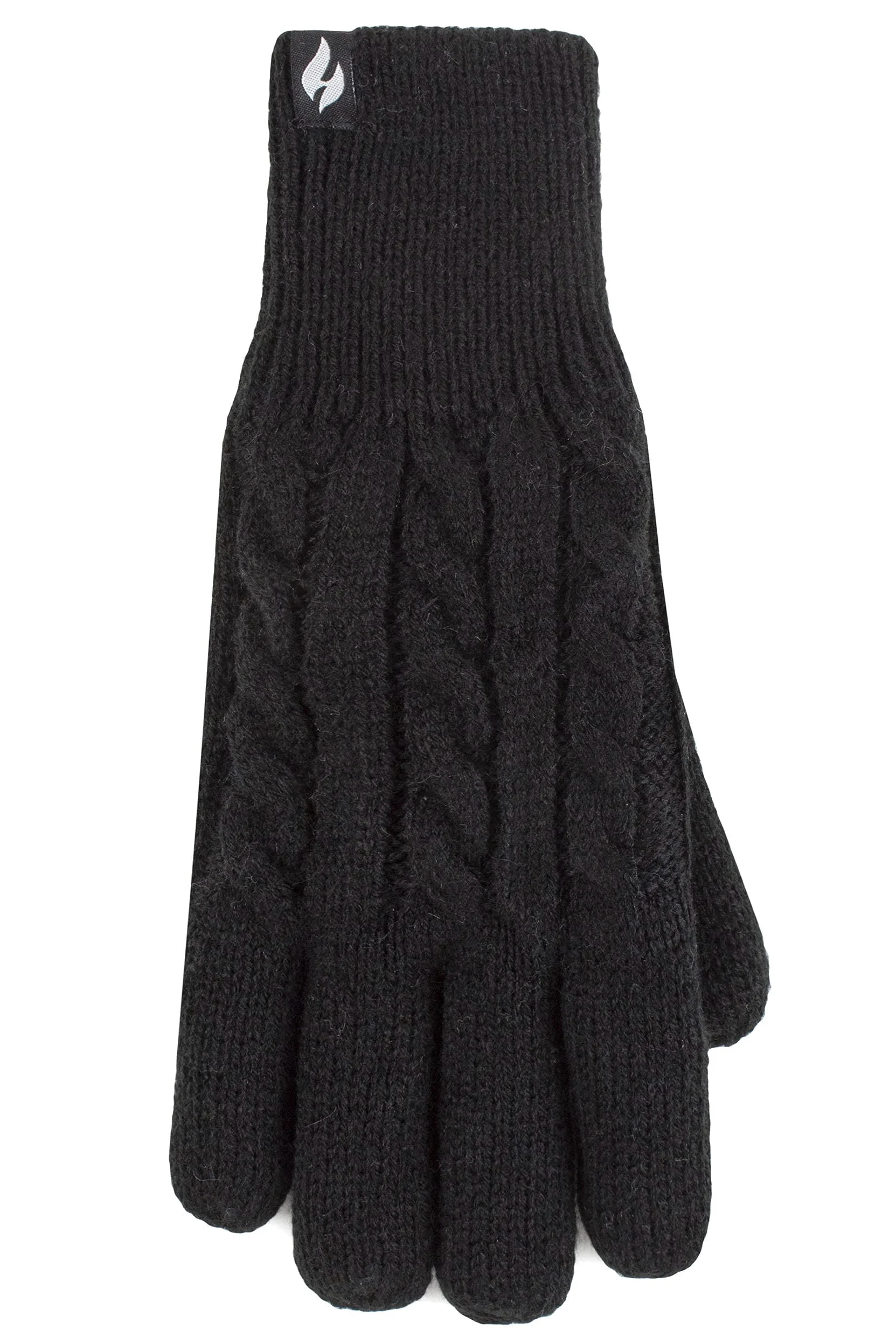 SOCKSHOP uchwyty termiczne damskie rękawiczki z wikliną wierzbową opakowanie 1 szt, Czarny, S-M